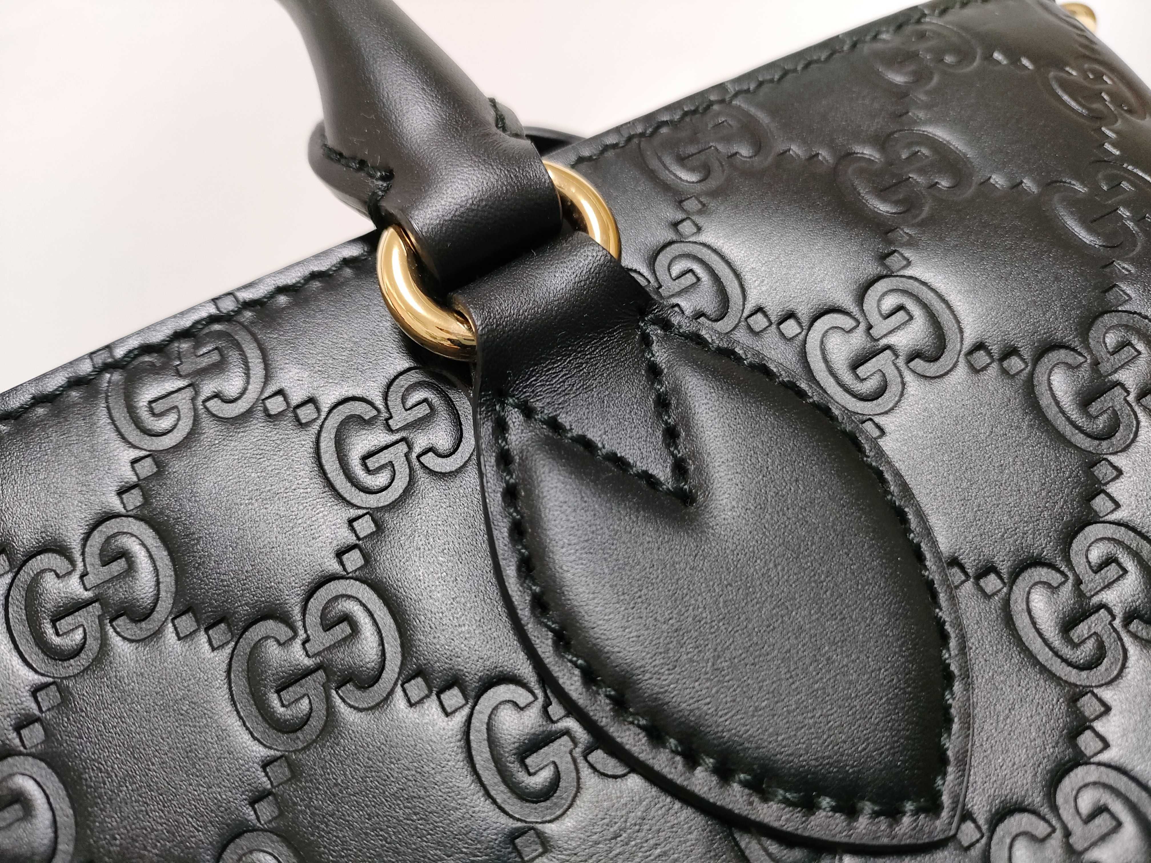 Guccissima Bag Gucci [Excellent Condition] Guccissima 432124 2WAY Handbag Black Handbag — view 15