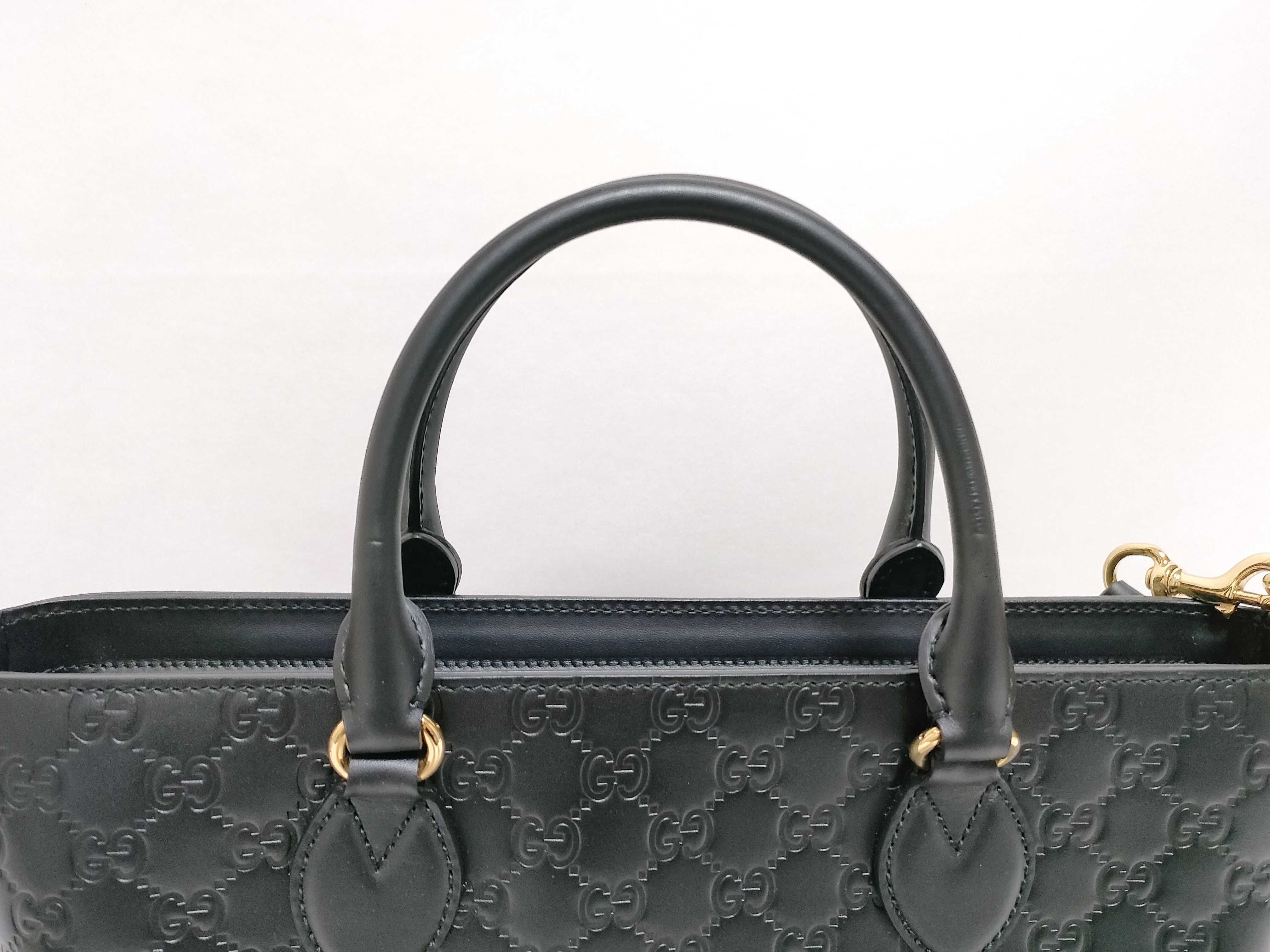 Guccissima Bag Gucci [Excellent Condition] Guccissima 432124 2WAY Handbag Black Handbag — view 3