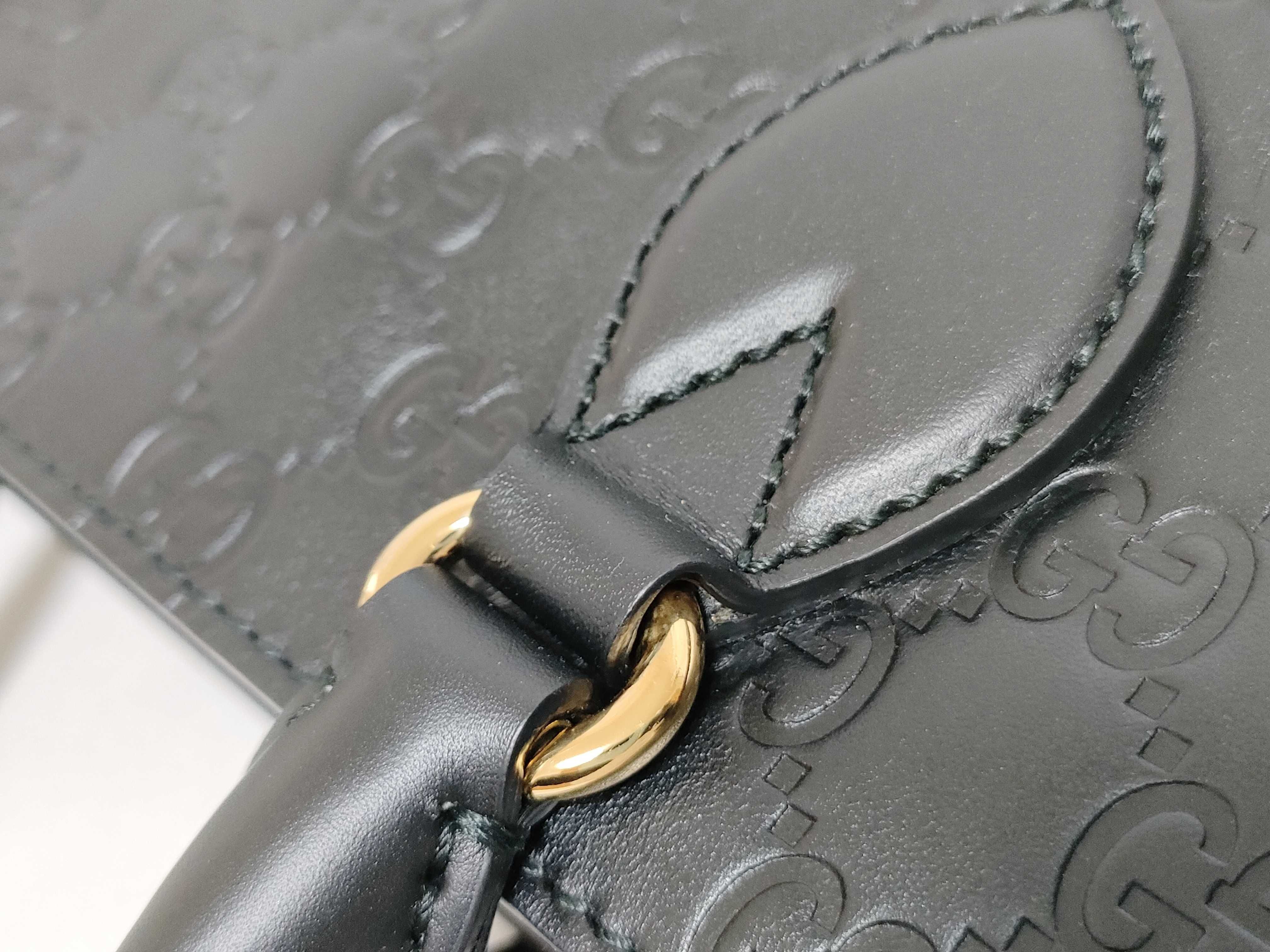 Guccissima Bag Gucci [Excellent Condition] Guccissima 432124 2WAY Handbag Black Handbag — view 5