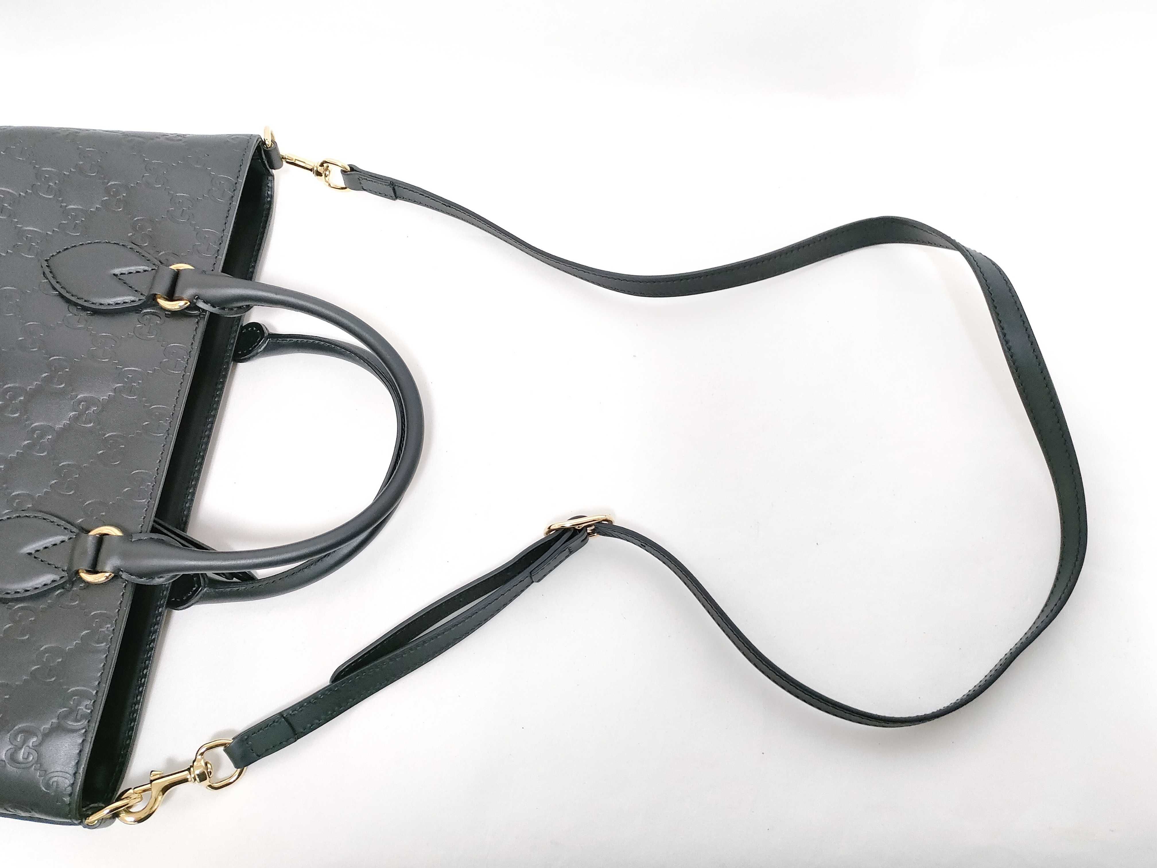 Guccissima Bag Gucci [Excellent Condition] Guccissima 432124 2WAY Handbag Black Handbag — view 6