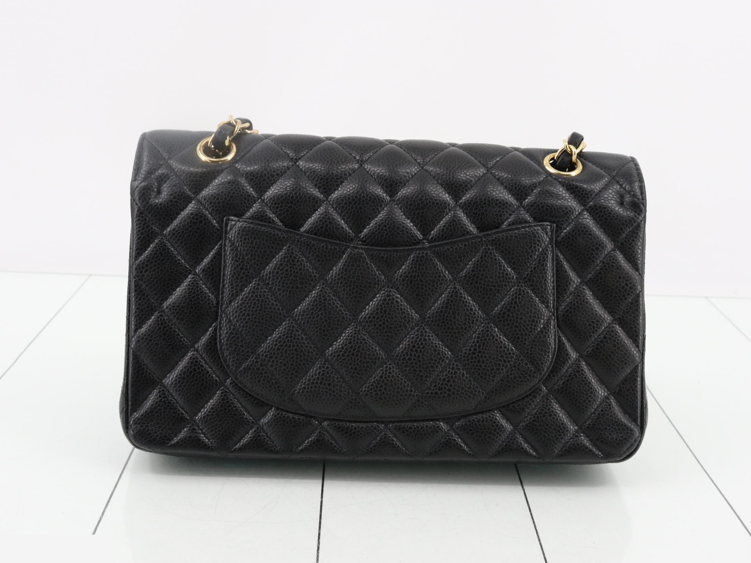 Matelassé 25 Caviar Double Flap Double Chain Shoulder Bag — view 2