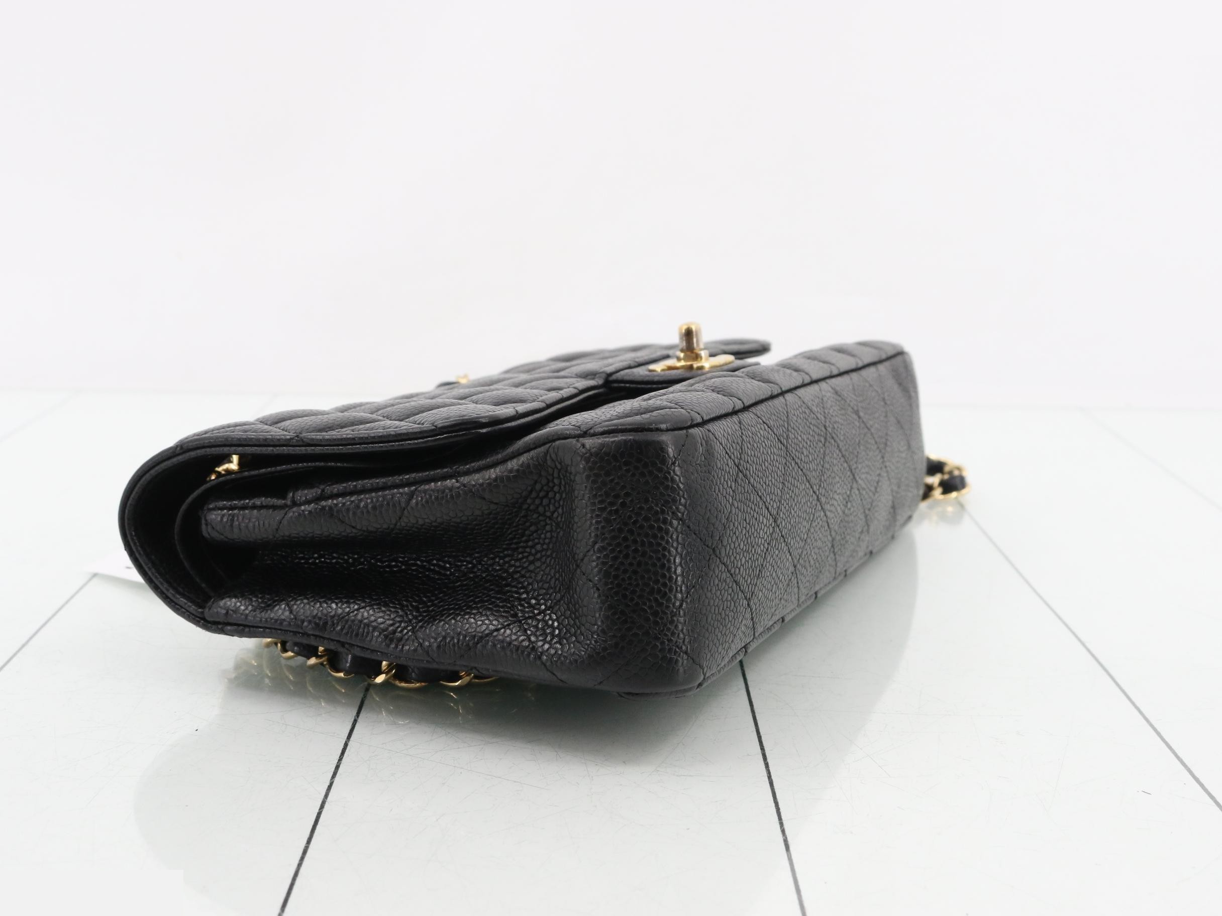 Matelassé 25 Caviar Double Flap Double Chain Shoulder Bag — view 5