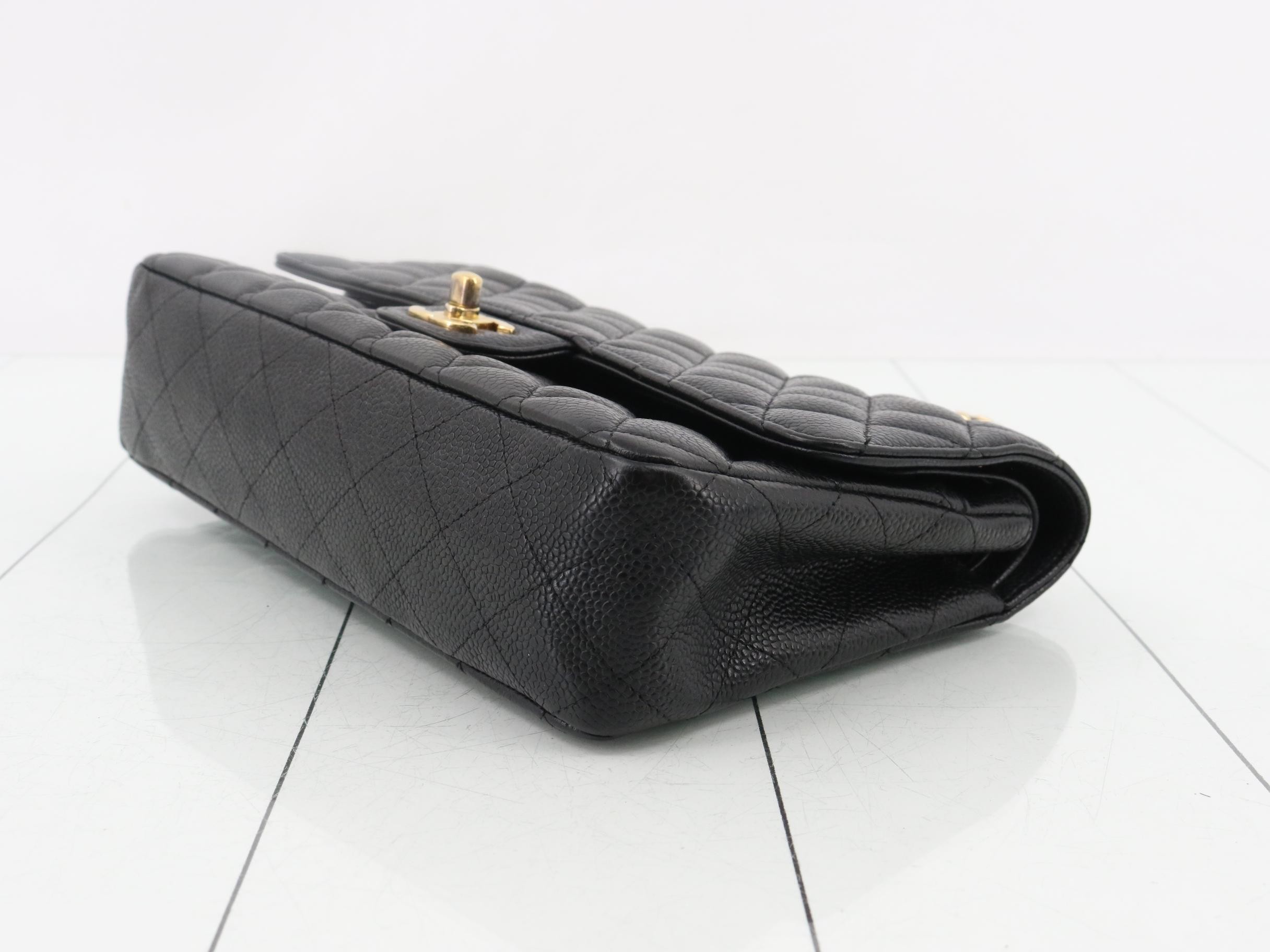 Matelassé 25 Caviar Double Flap Double Chain Shoulder Bag — view 6