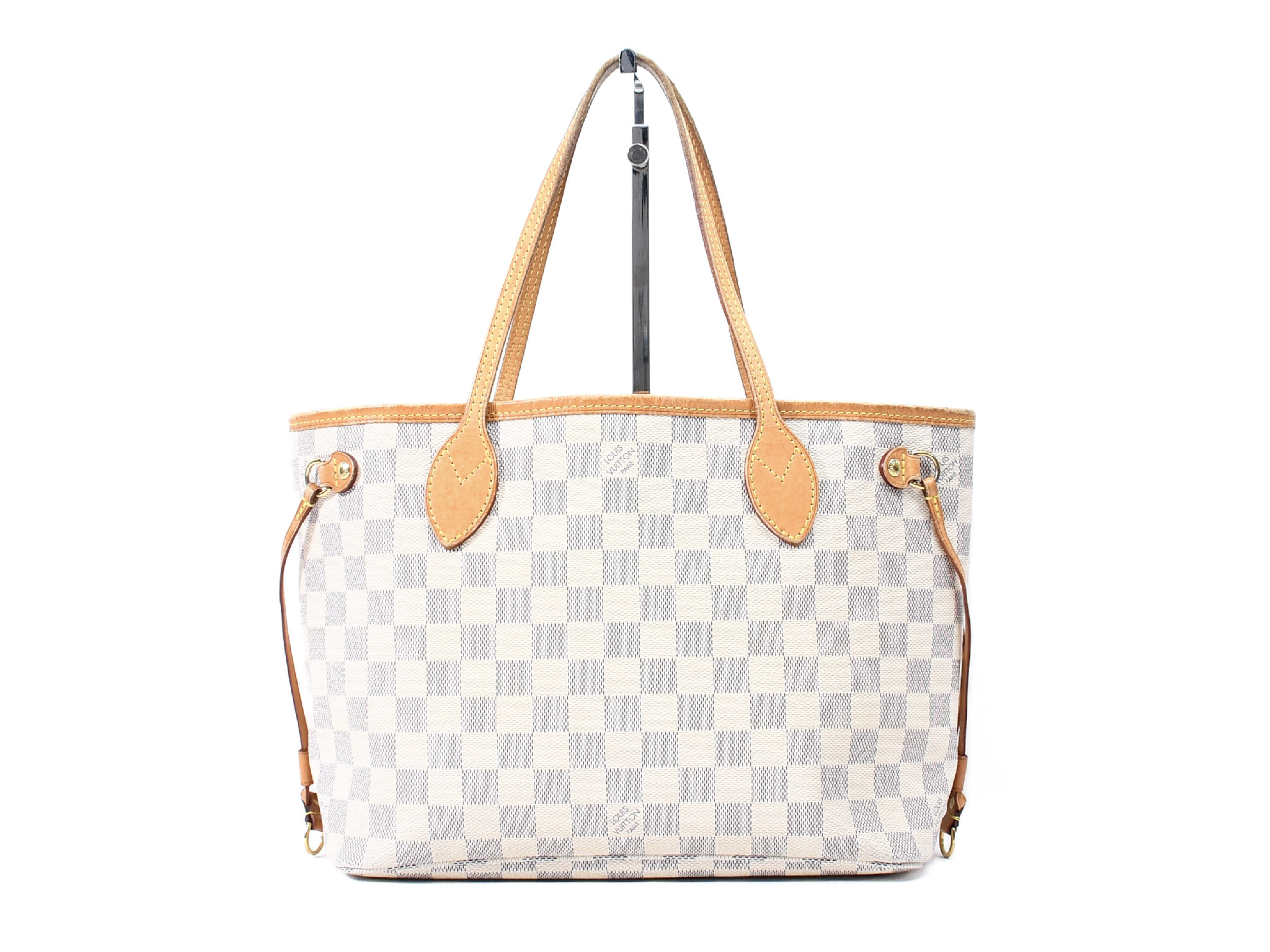 Damier Azur Neverfull PM N40605 AR2125 Tote Bag