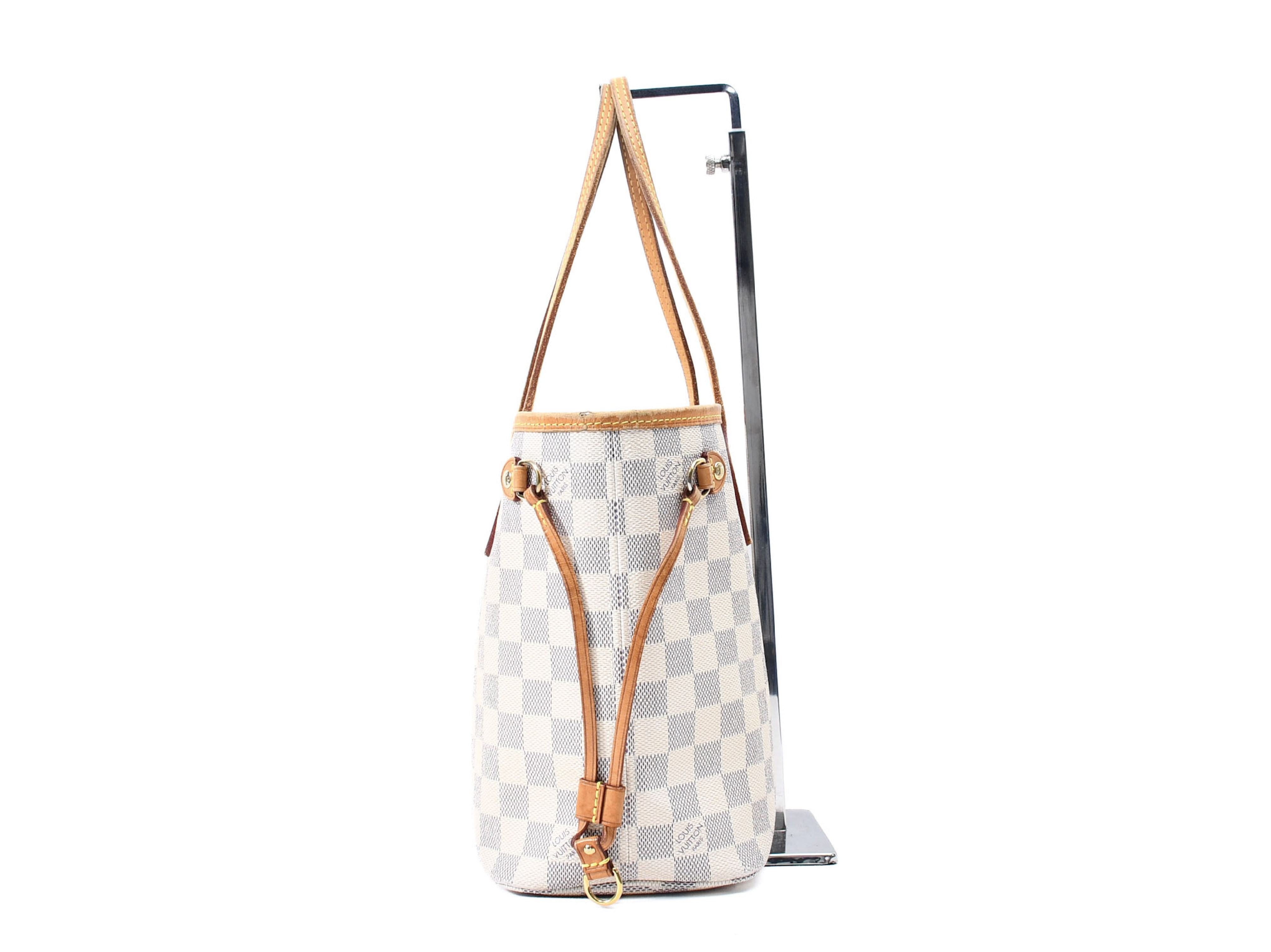 Damier Azur Neverfull PM N40605 AR2125 Tote Bag — view 4