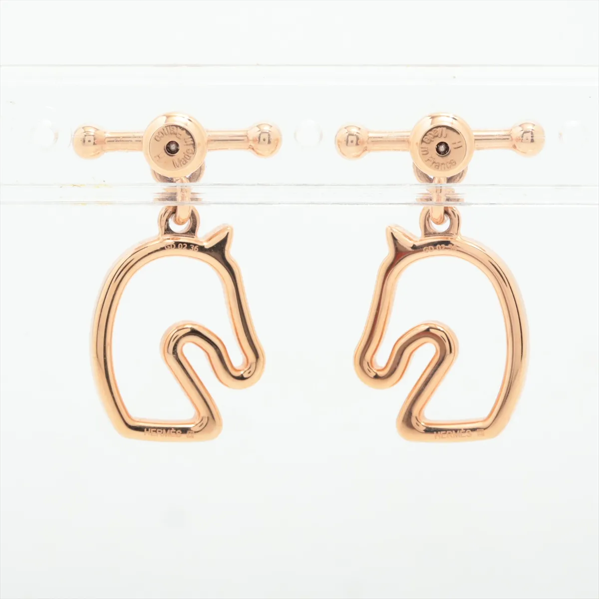 Tonnerre earrings (for both ears), GP rose gold, with — view 2