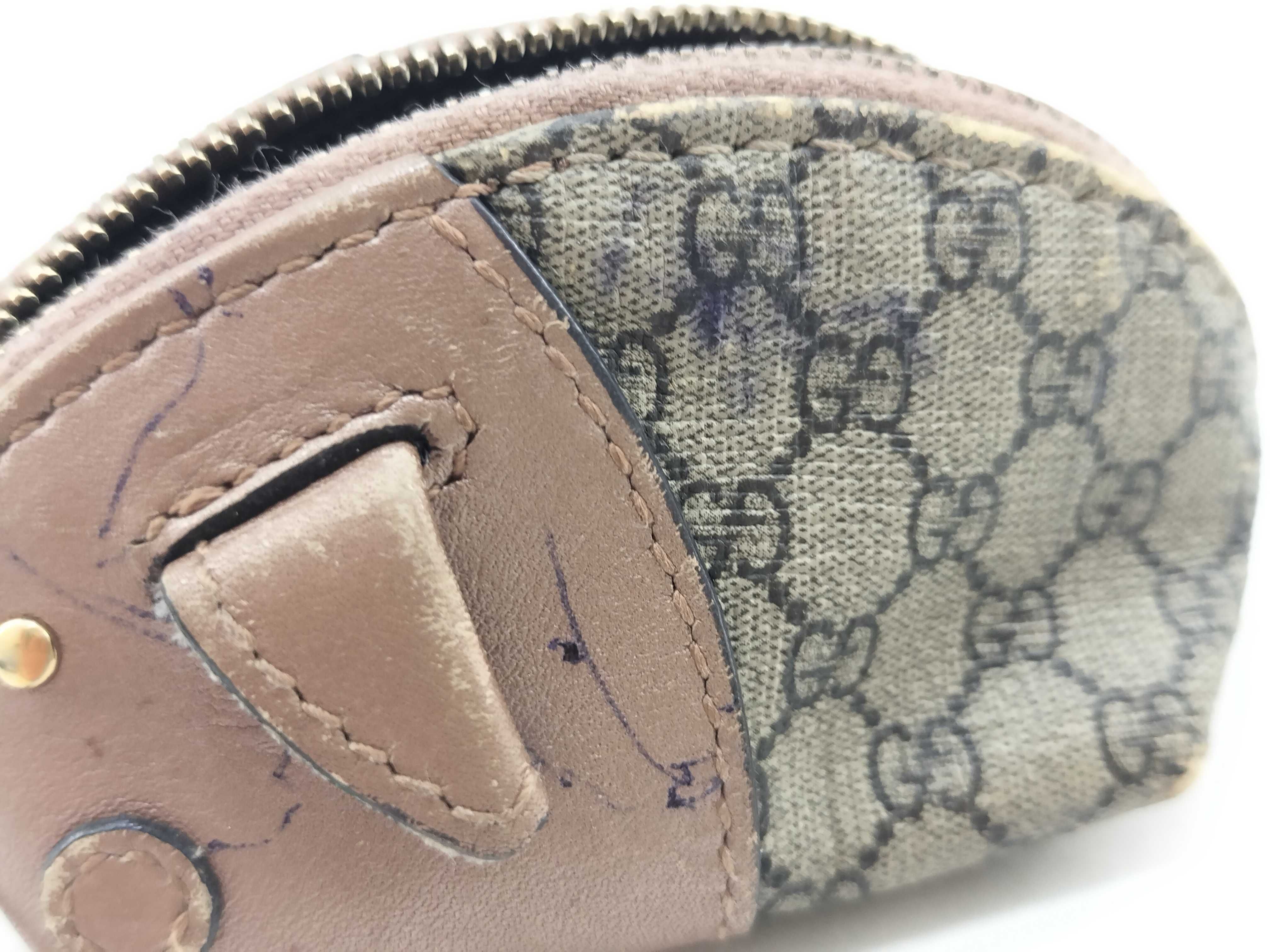 Micro GG Coin Case 256864 Pig Leather (Pen marks present) — view 13