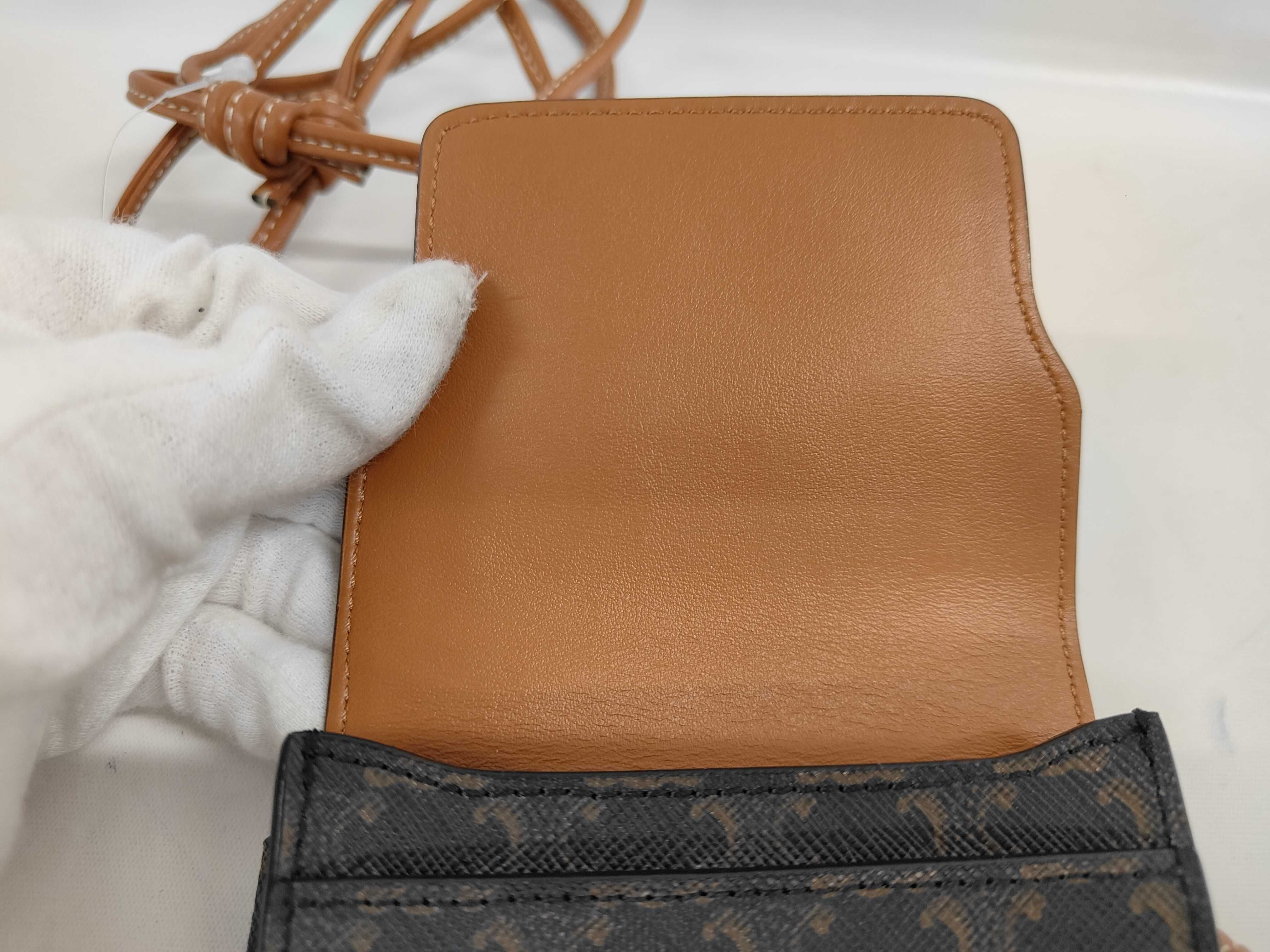 Triomphe Mobile Pouch Shoulder Bag — view 9