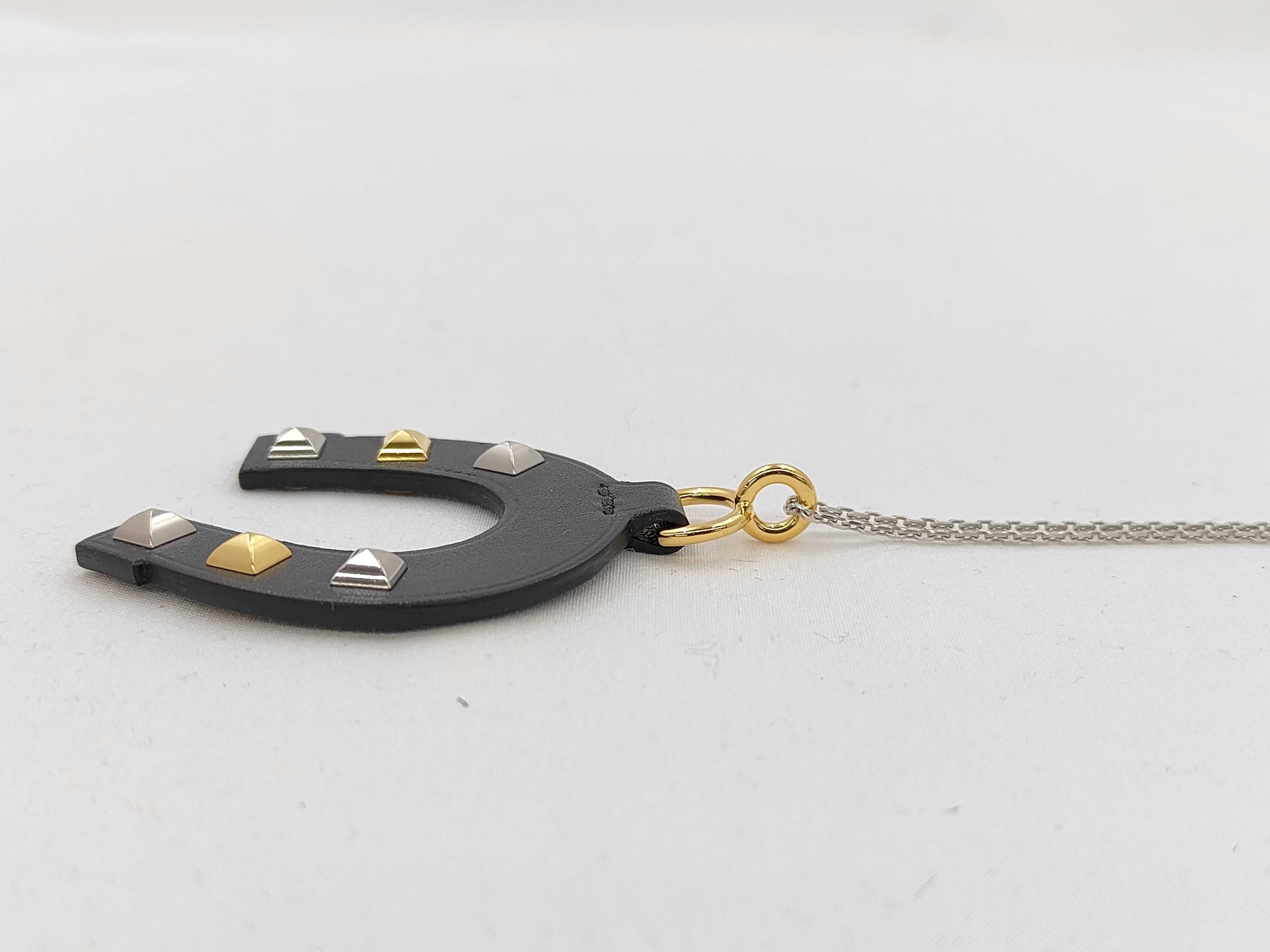 Medor Necklace, Black, K Stamp — view 3