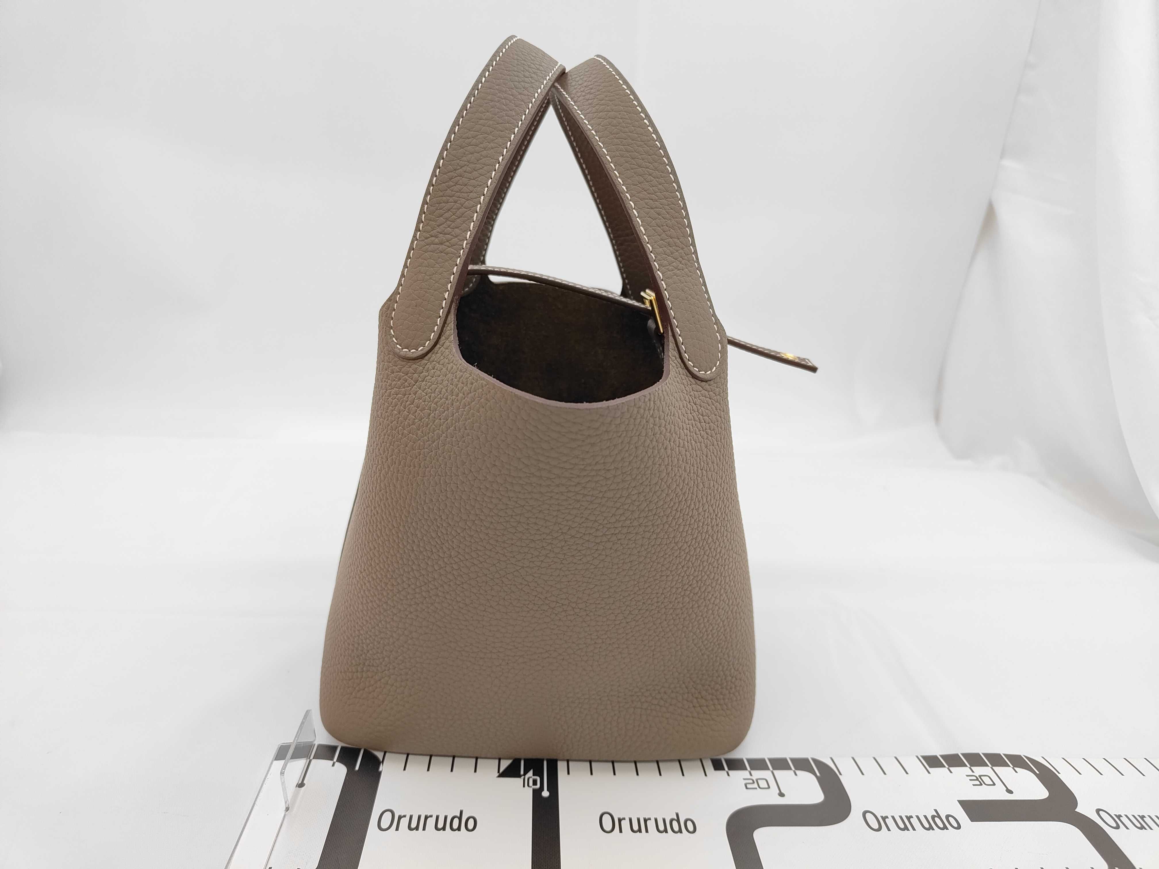 Picotin PM Etoupe G stamp handbag — view 2
