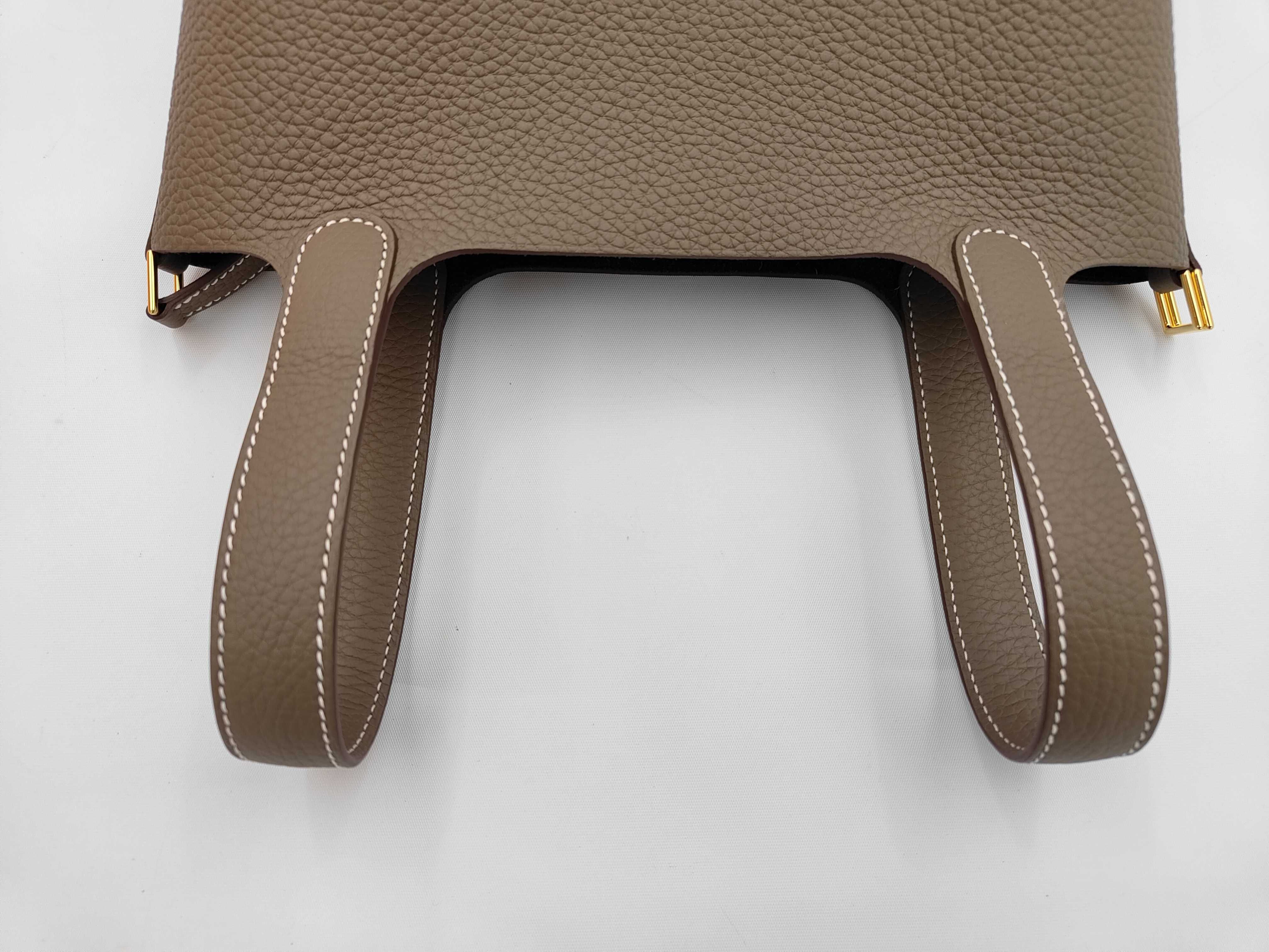Picotin PM Etoupe G stamp handbag — view 3