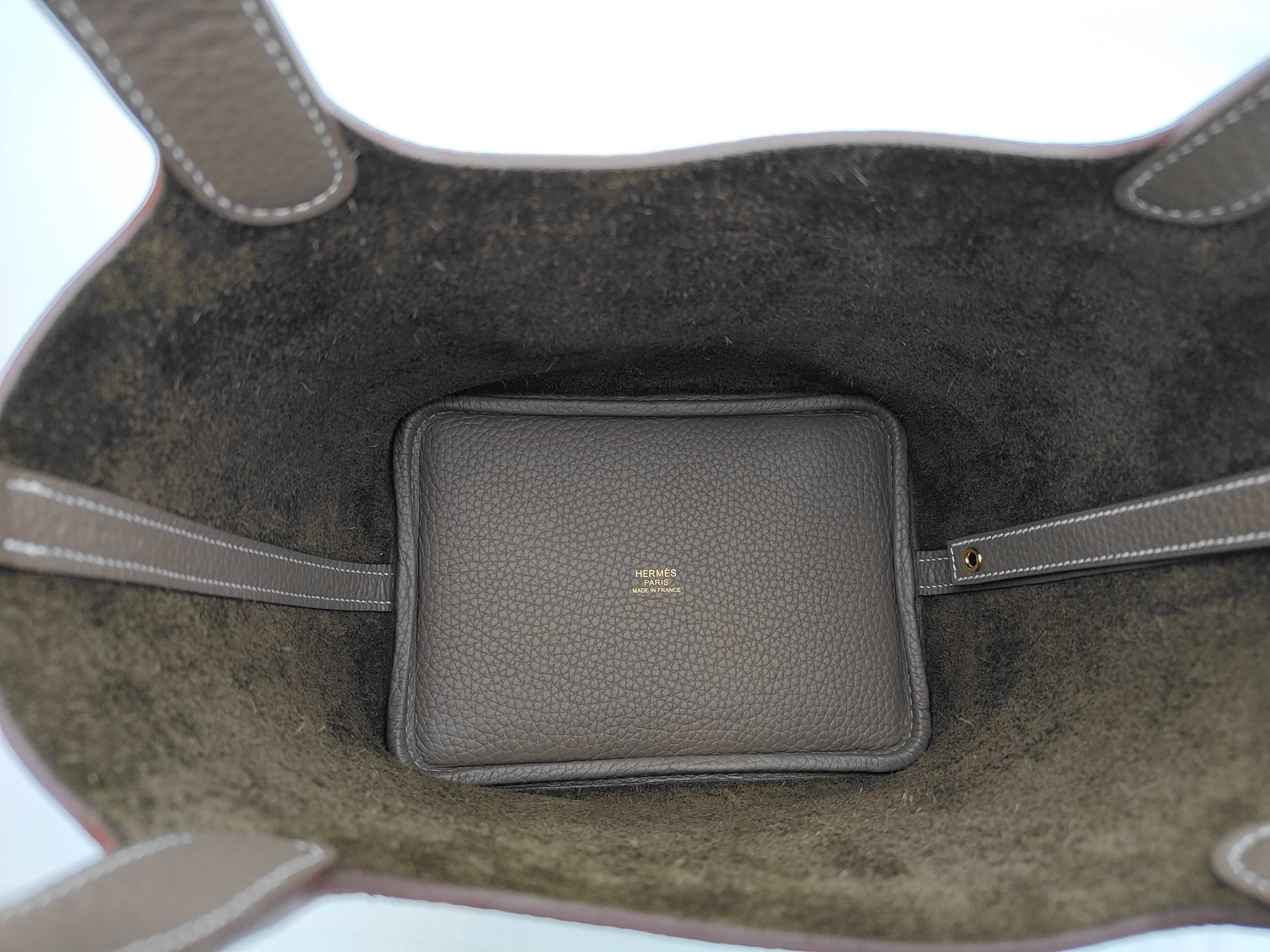 Picotin PM Etoupe G stamp handbag — view 8