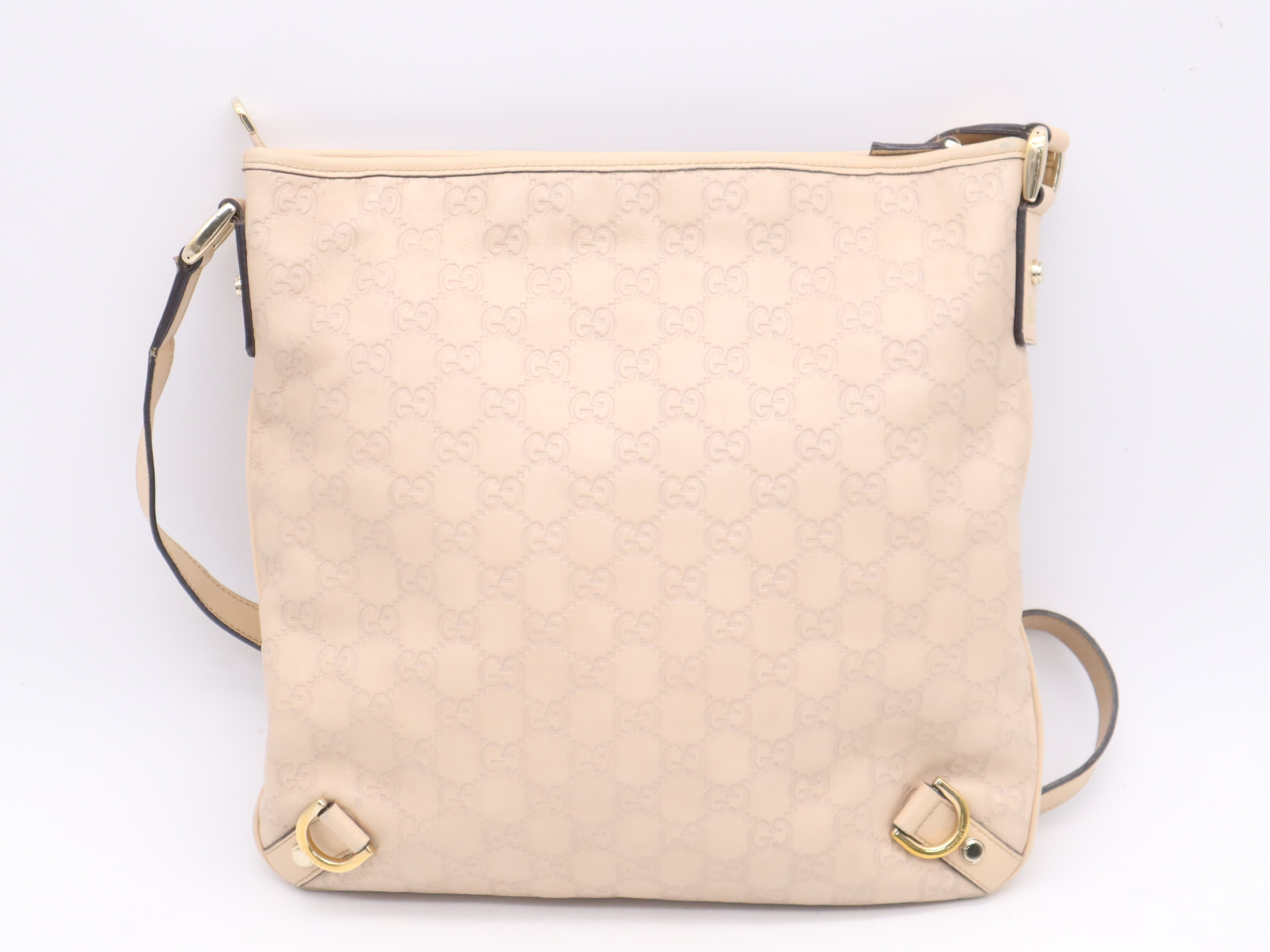 131326 GG Supreme GG Pattern Abbey Shoulder Bag with Dust Bag, Beige Shoulder Bag — view 2