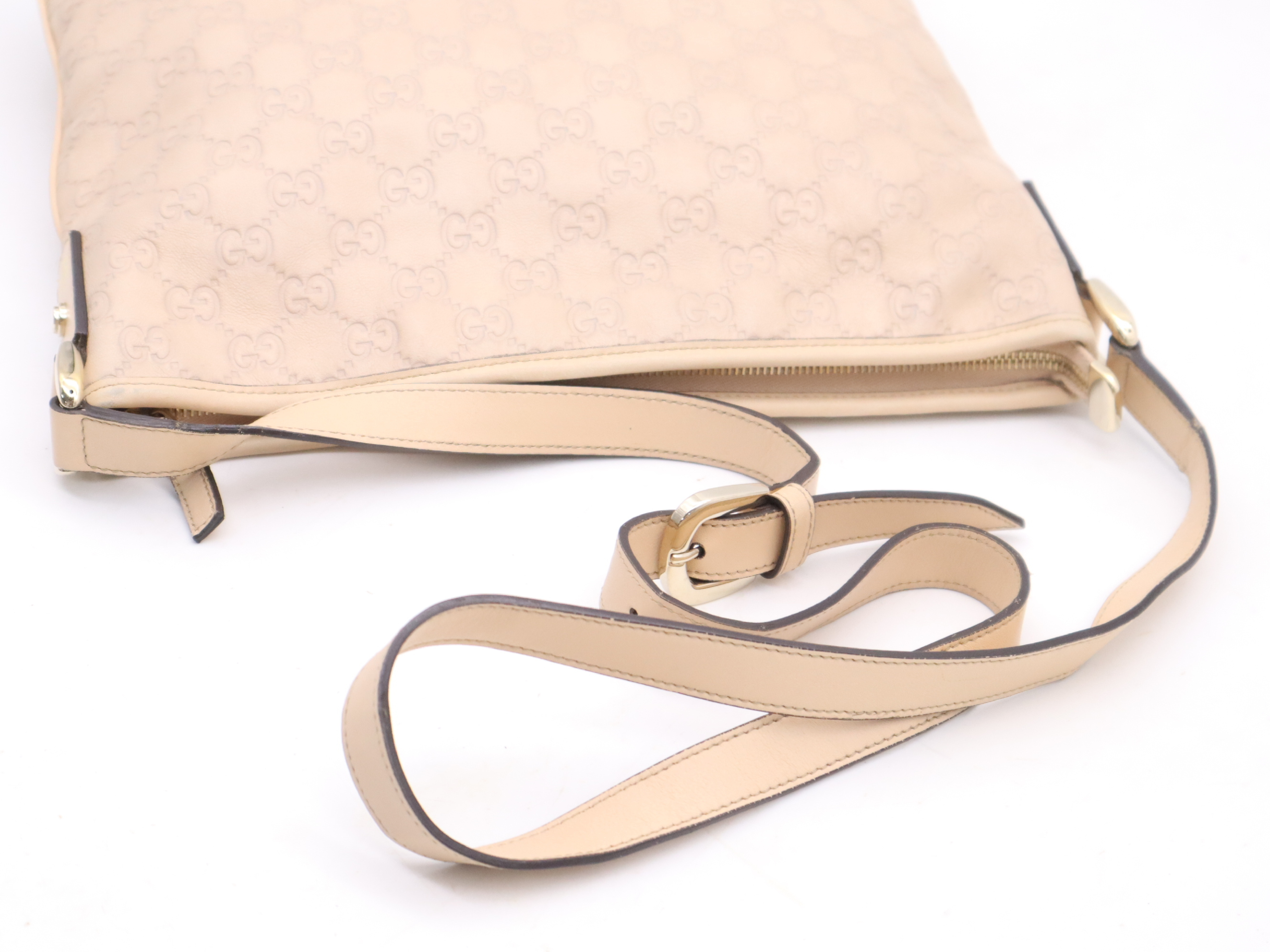131326 GG Supreme GG Pattern Abbey Shoulder Bag with Dust Bag, Beige Shoulder Bag — view 6