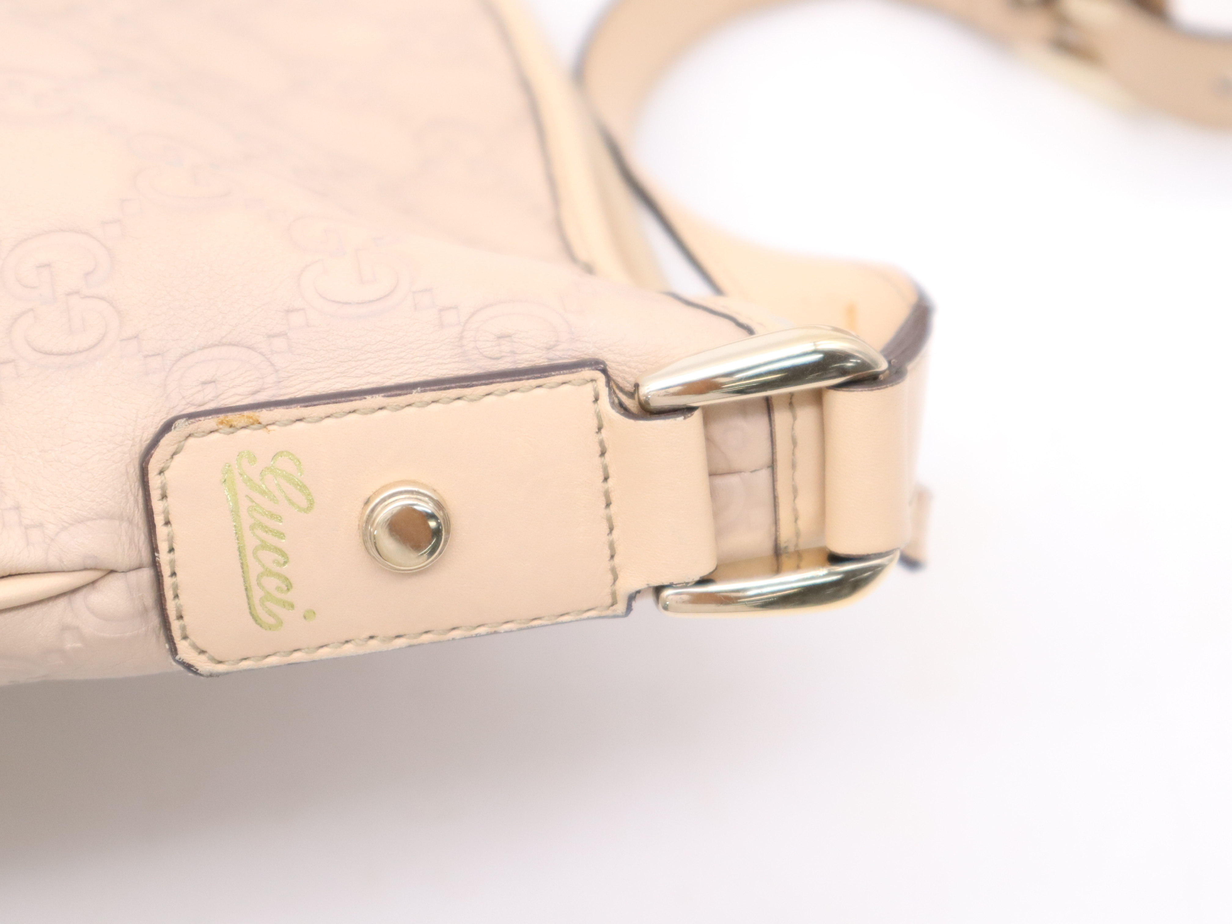 131326 GG Supreme GG Pattern Abbey Shoulder Bag with Dust Bag, Beige Shoulder Bag — view 7