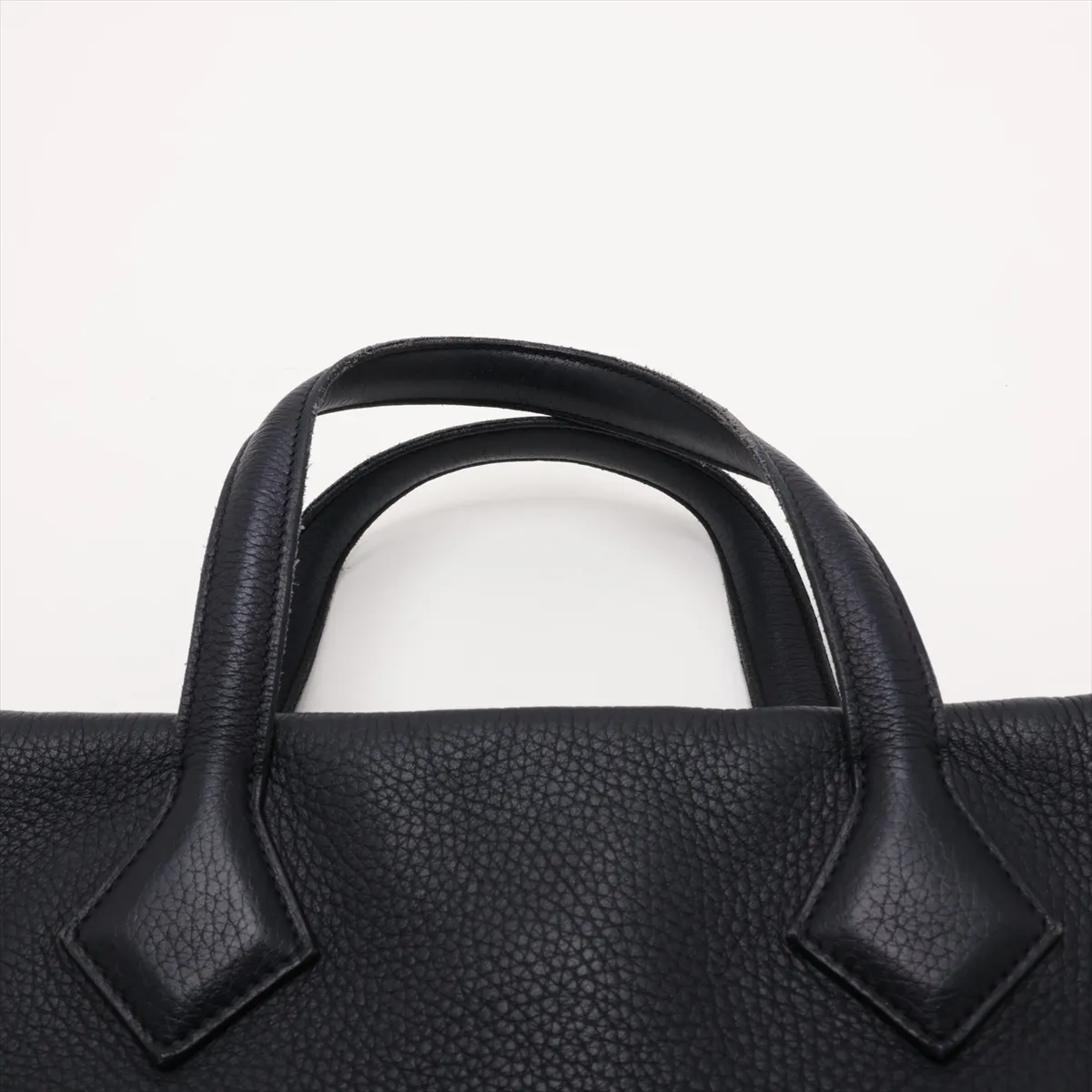 Hermès Victoria 40, Taurillon Clemence leather, Blue Nuit, silver hardware. (T: 2015) — view 6