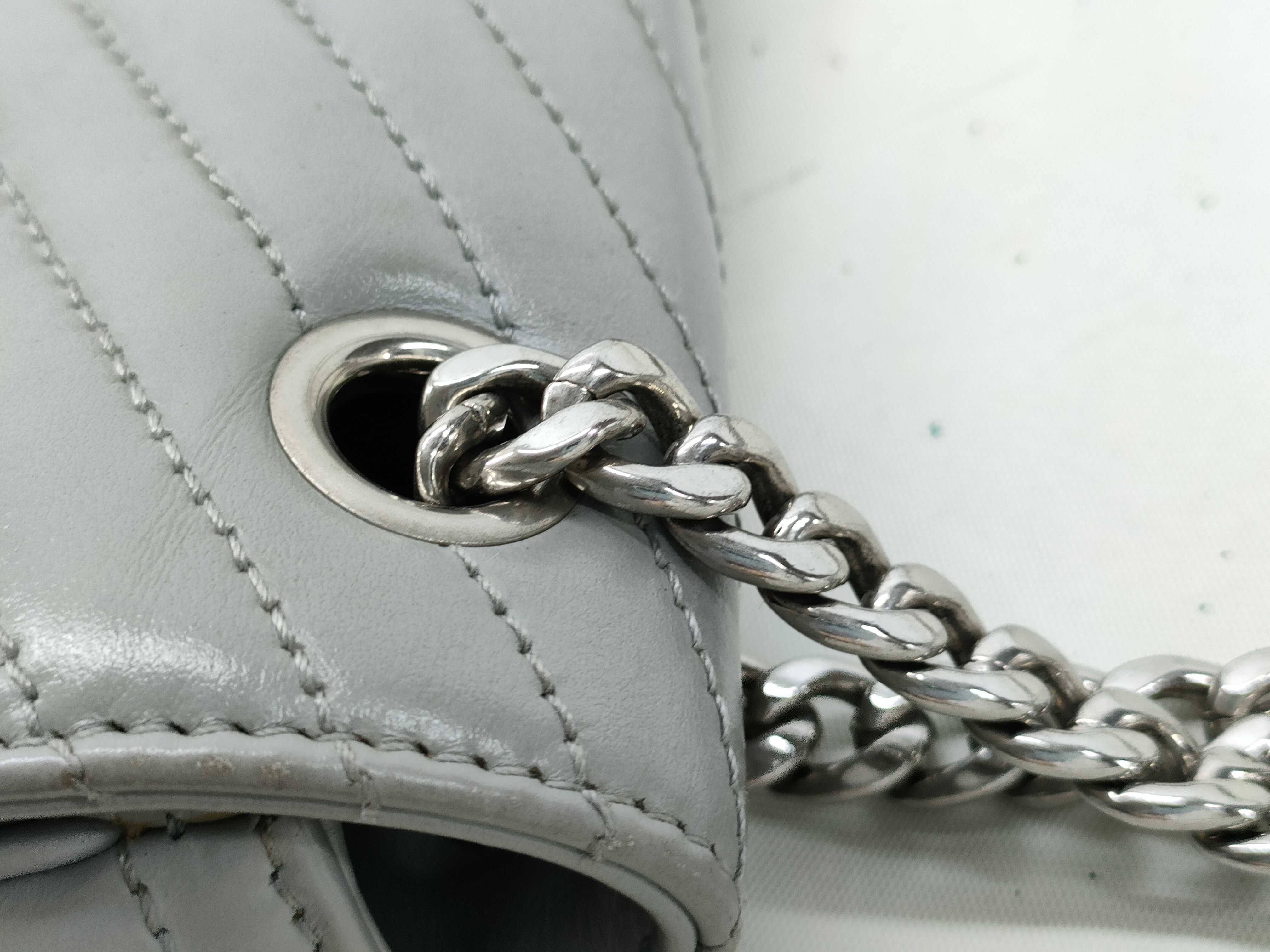 SG- Diagram Leather Chain Shoulder Bag Black 1BD234 Shoulder Bag — view 7