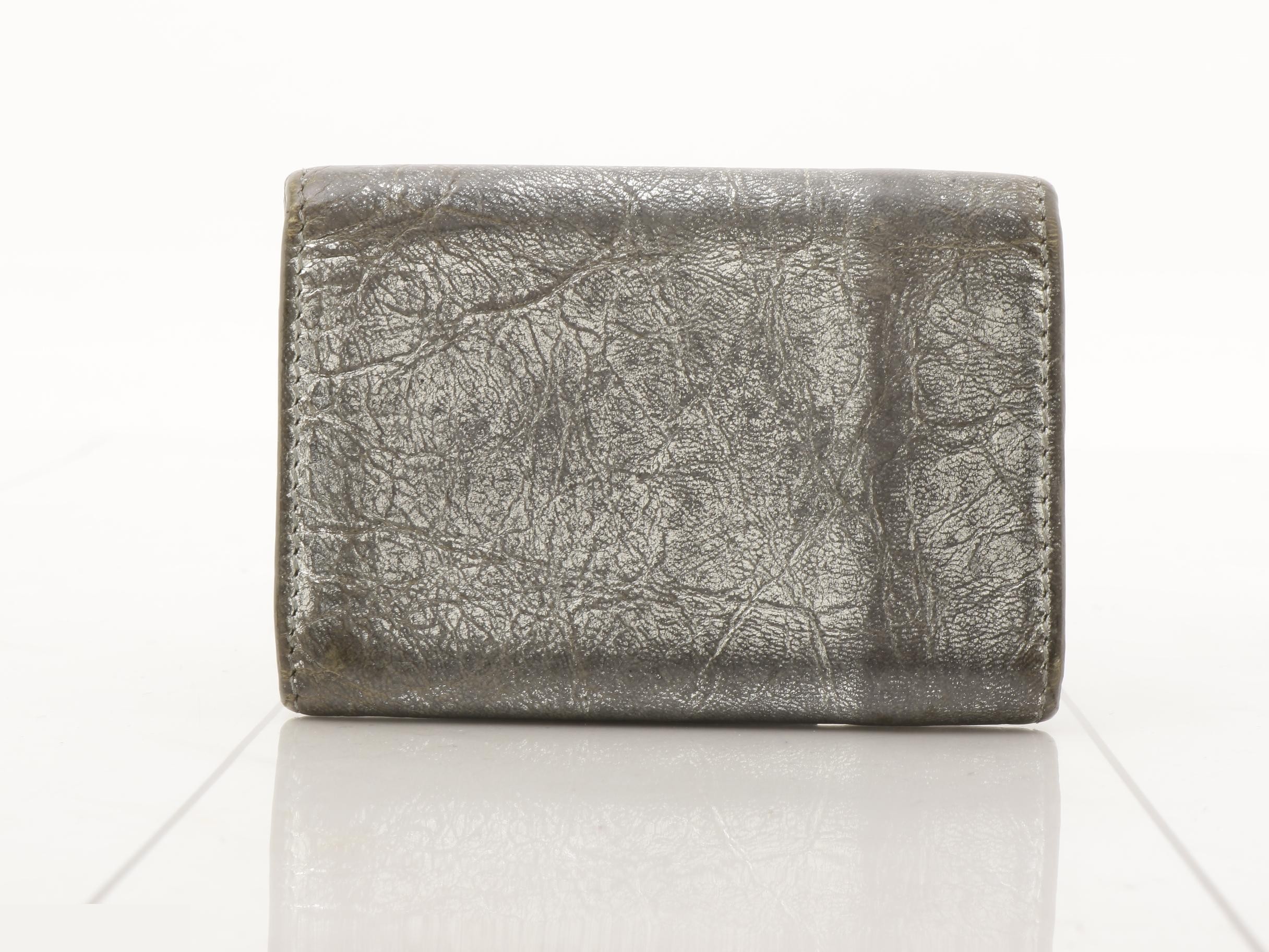 Paper Mini Wallet, Leather Tri-fold Wallet — view 2