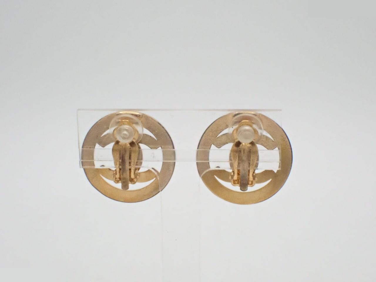 Coco Mark Gold Earrings — view 3