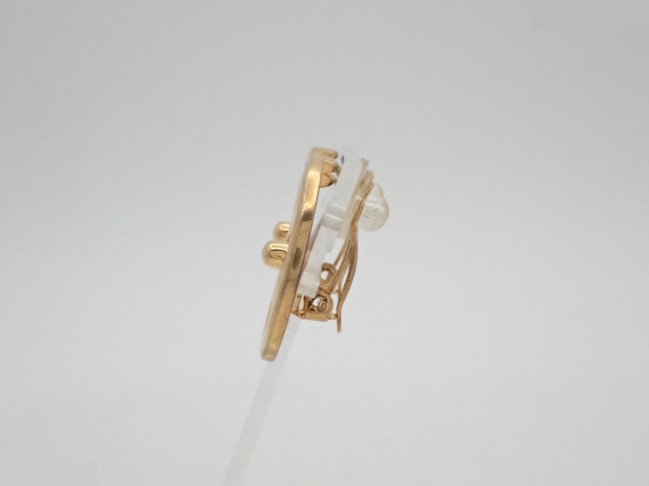 Coco Mark Gold Earrings — view 4