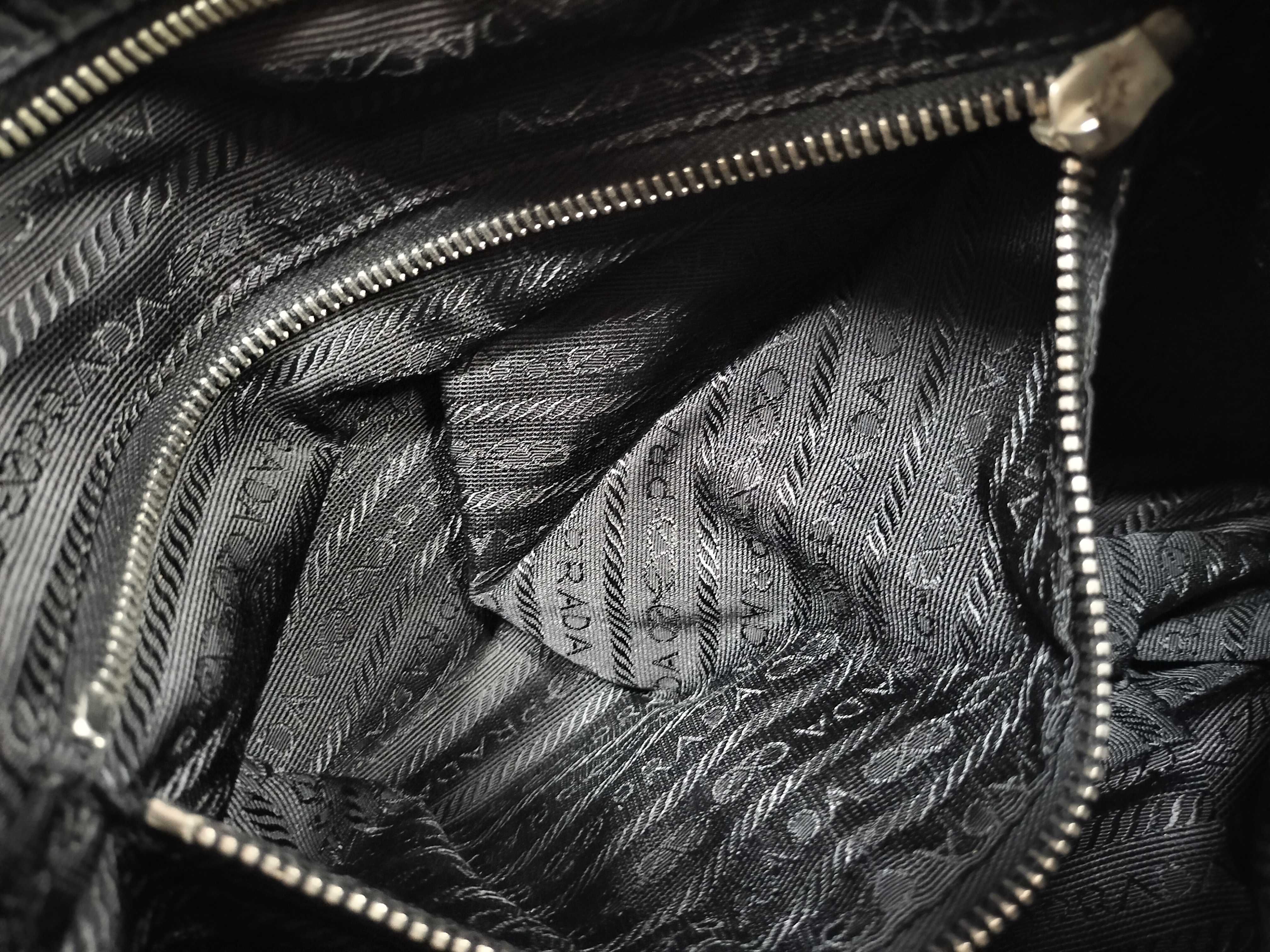 Nylon Prada Triangle Logo Nylon Shoulder Bag White Tag 59 Shoulder Bag — view 11