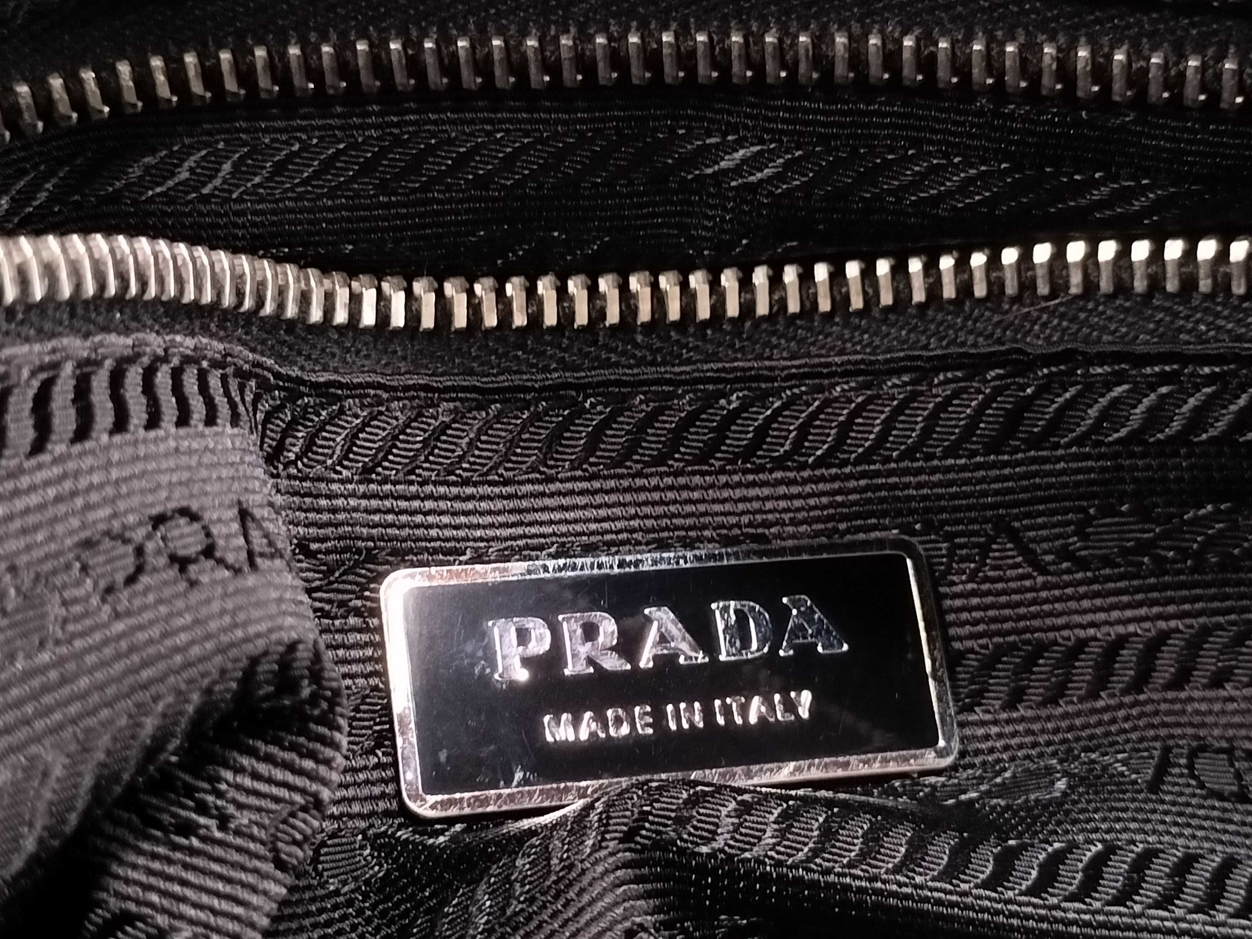 Nylon Prada Triangle Logo Nylon Shoulder Bag White Tag 59 Shoulder Bag — view 12