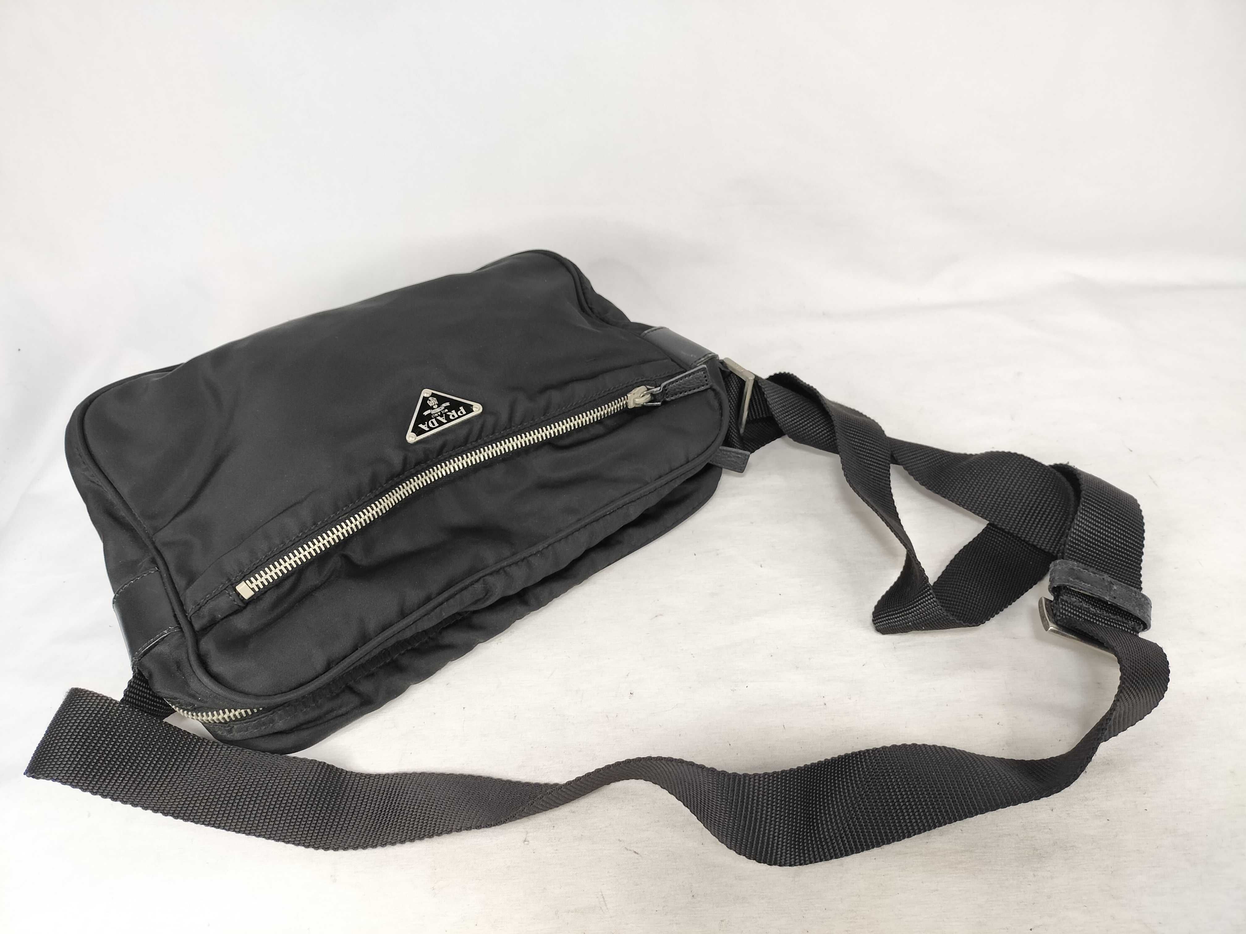 Nylon Prada Triangle Logo Nylon Shoulder Bag White Tag 59 Shoulder Bag — view 3
