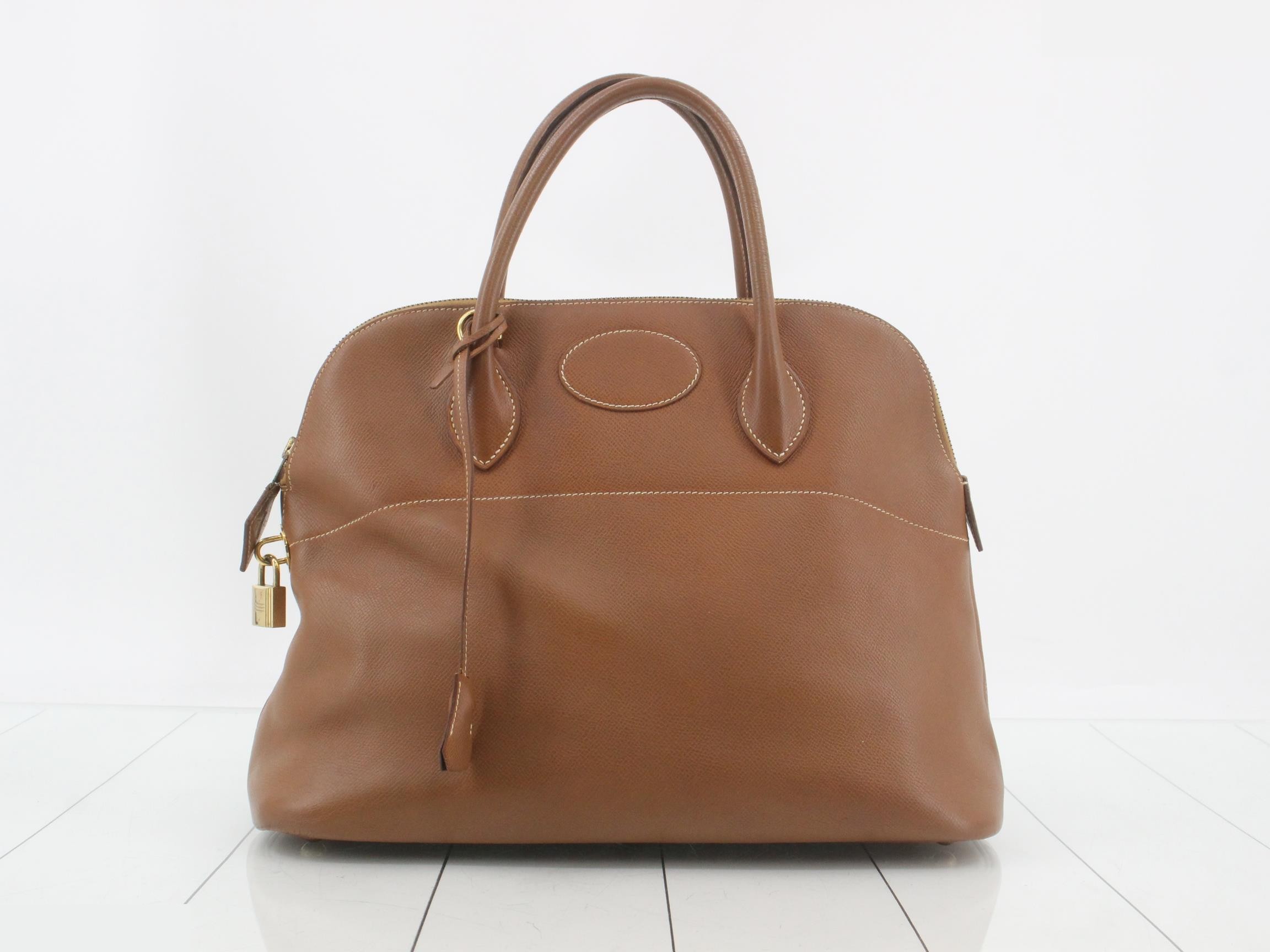 Bolide Gold 2-Way Handbag with Gold Hardware
