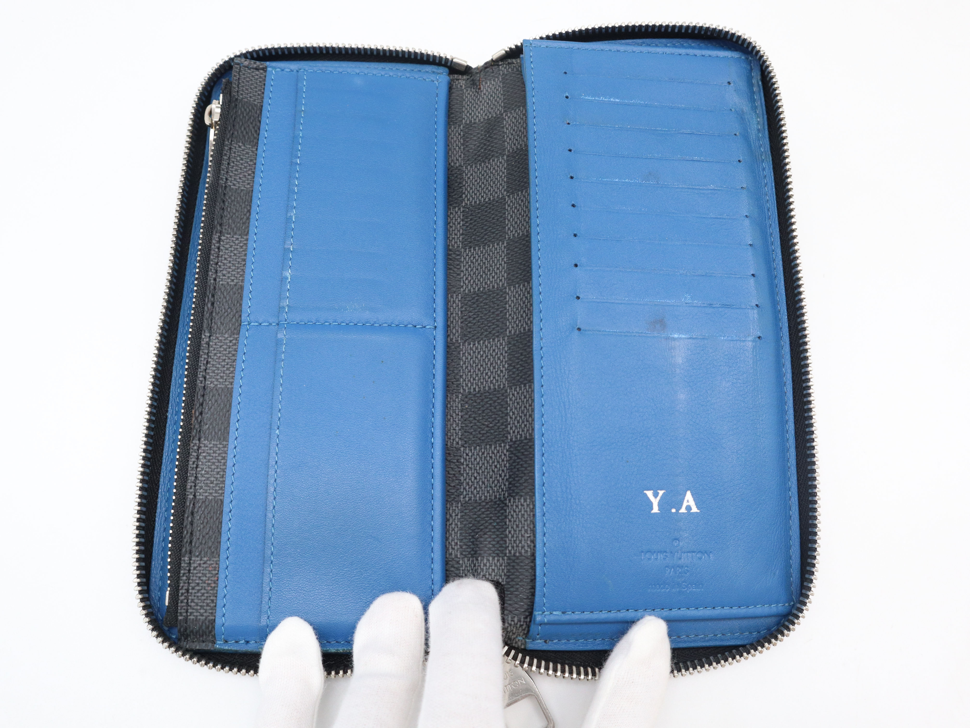 N60078 Damier Graphite Stripe Zippy Wallet Vertical — view 8
