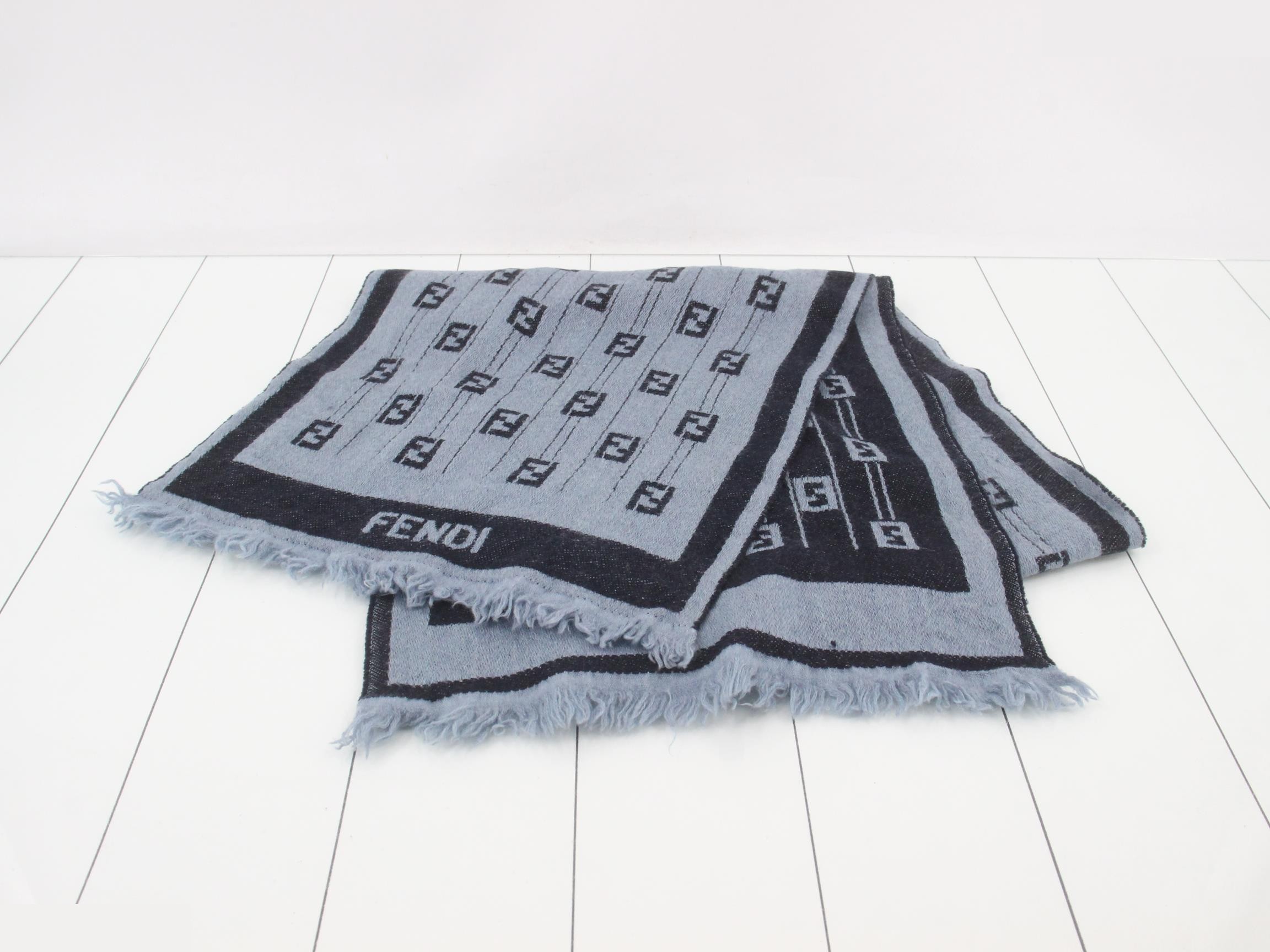 Zucchino Reversible Scarf, Blue — view 2