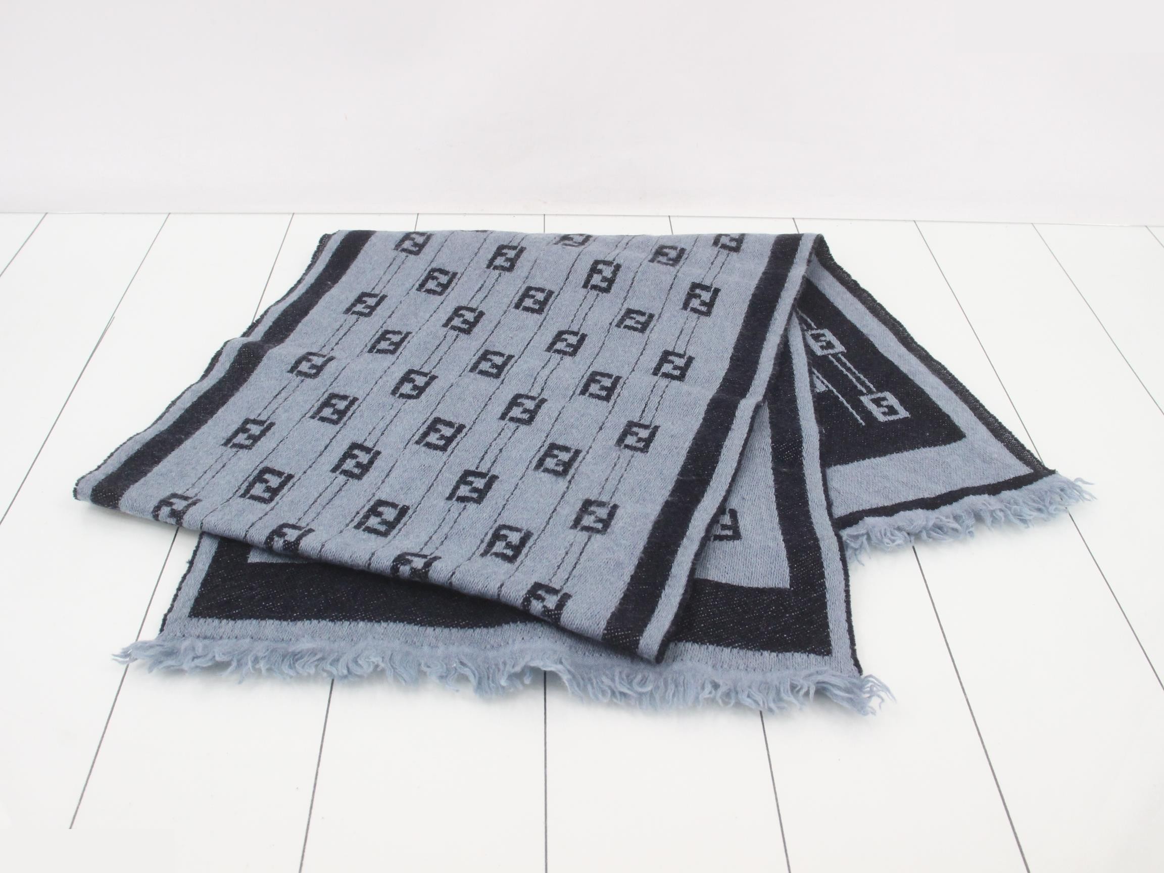 Zucchino Reversible Scarf, Blue — view 3