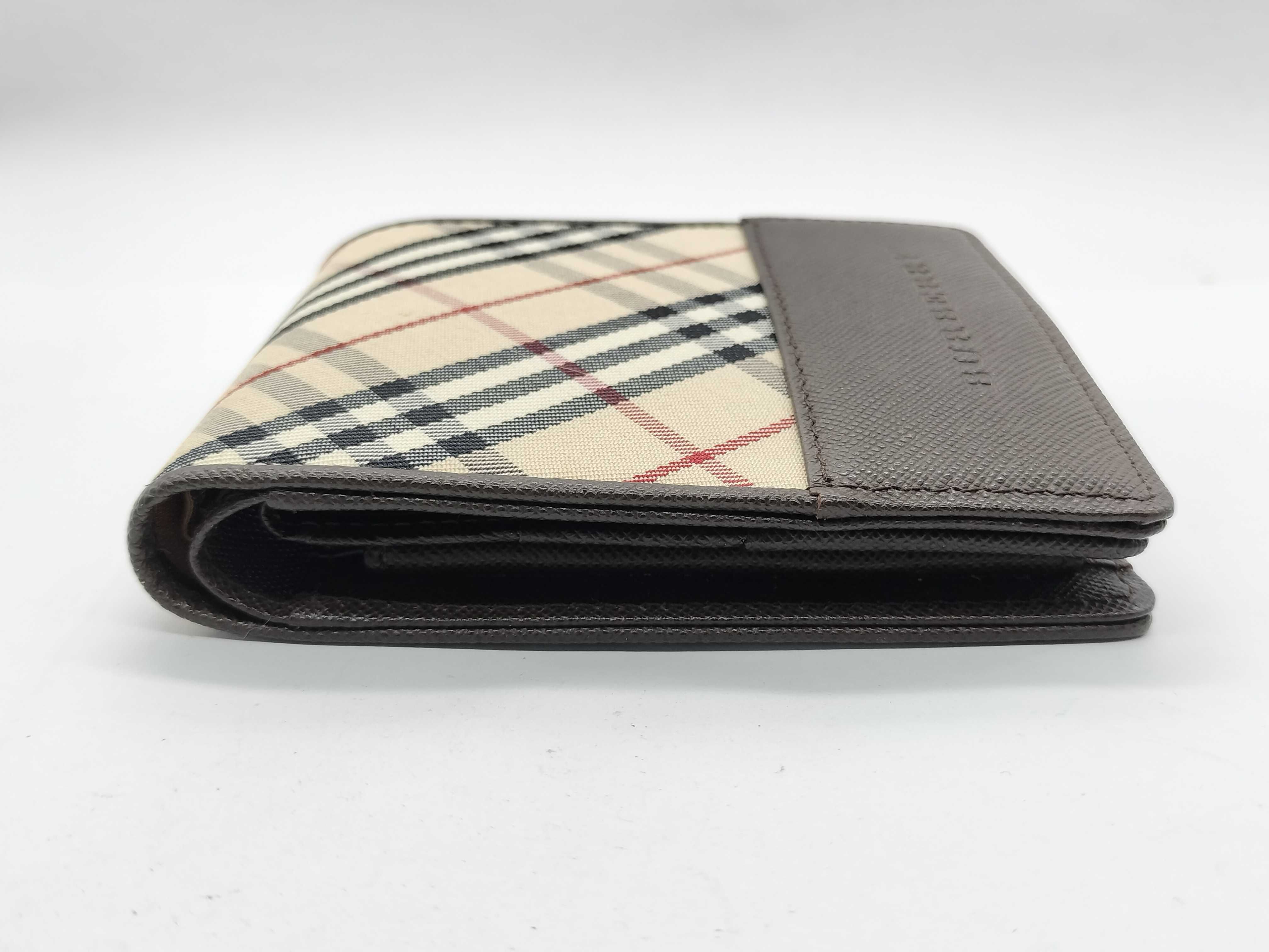 Nova Check Folding Wallet Beige x Brown — view 3
