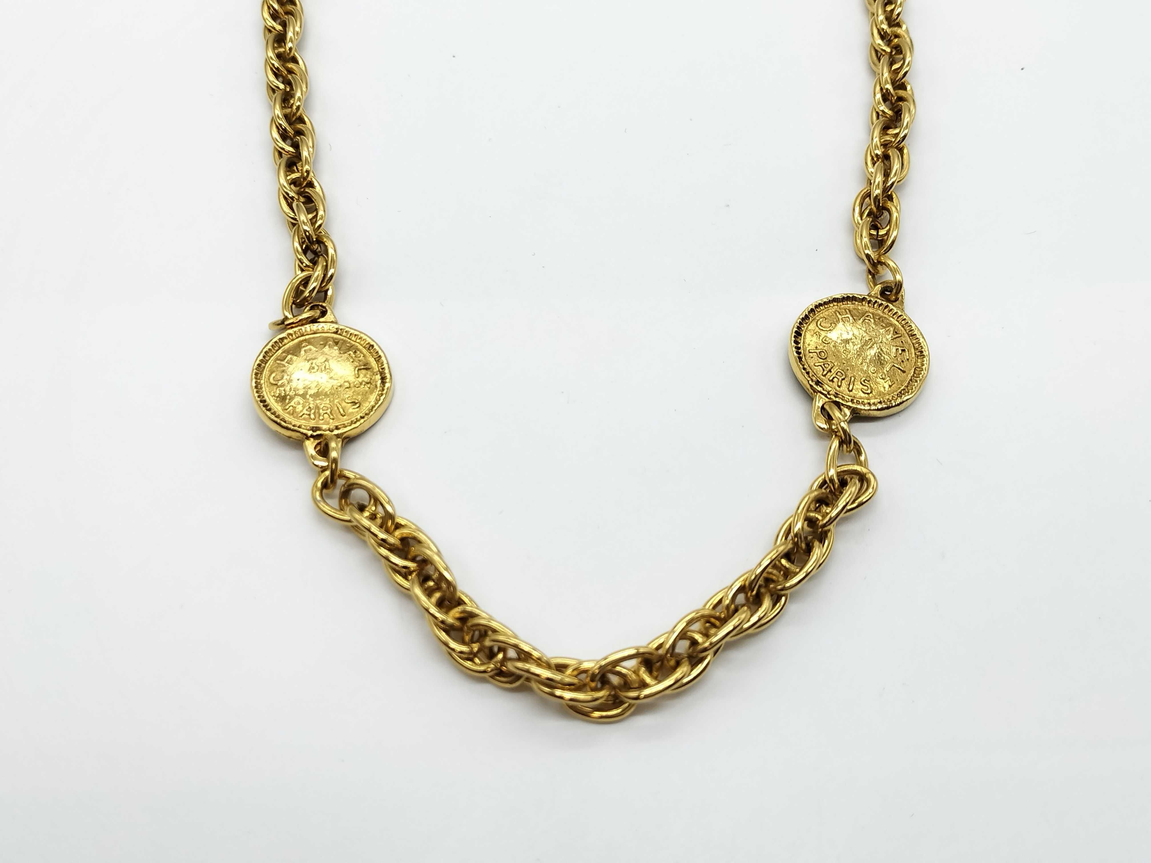 coin motif necklace — view 2