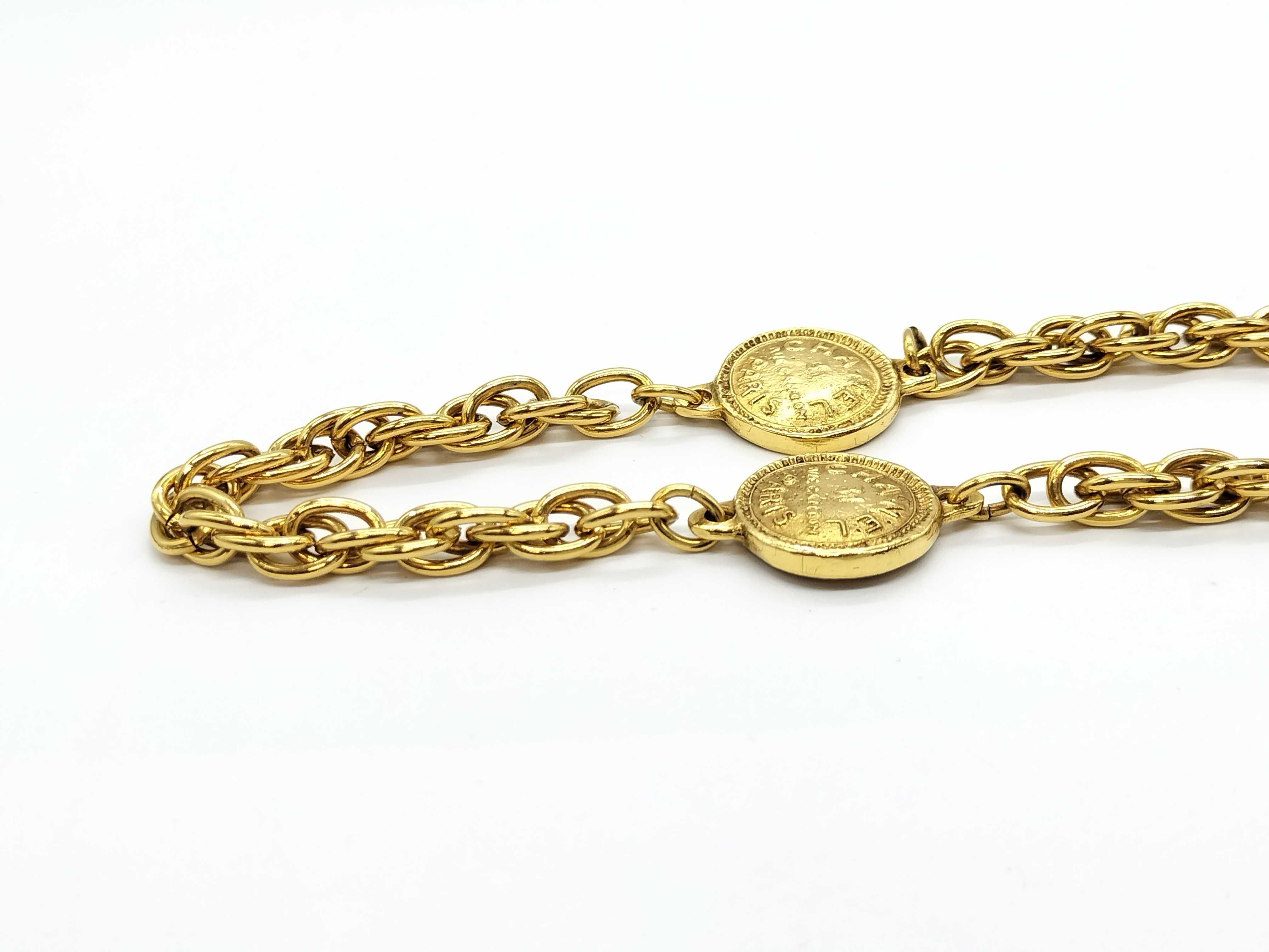 coin motif necklace — view 3