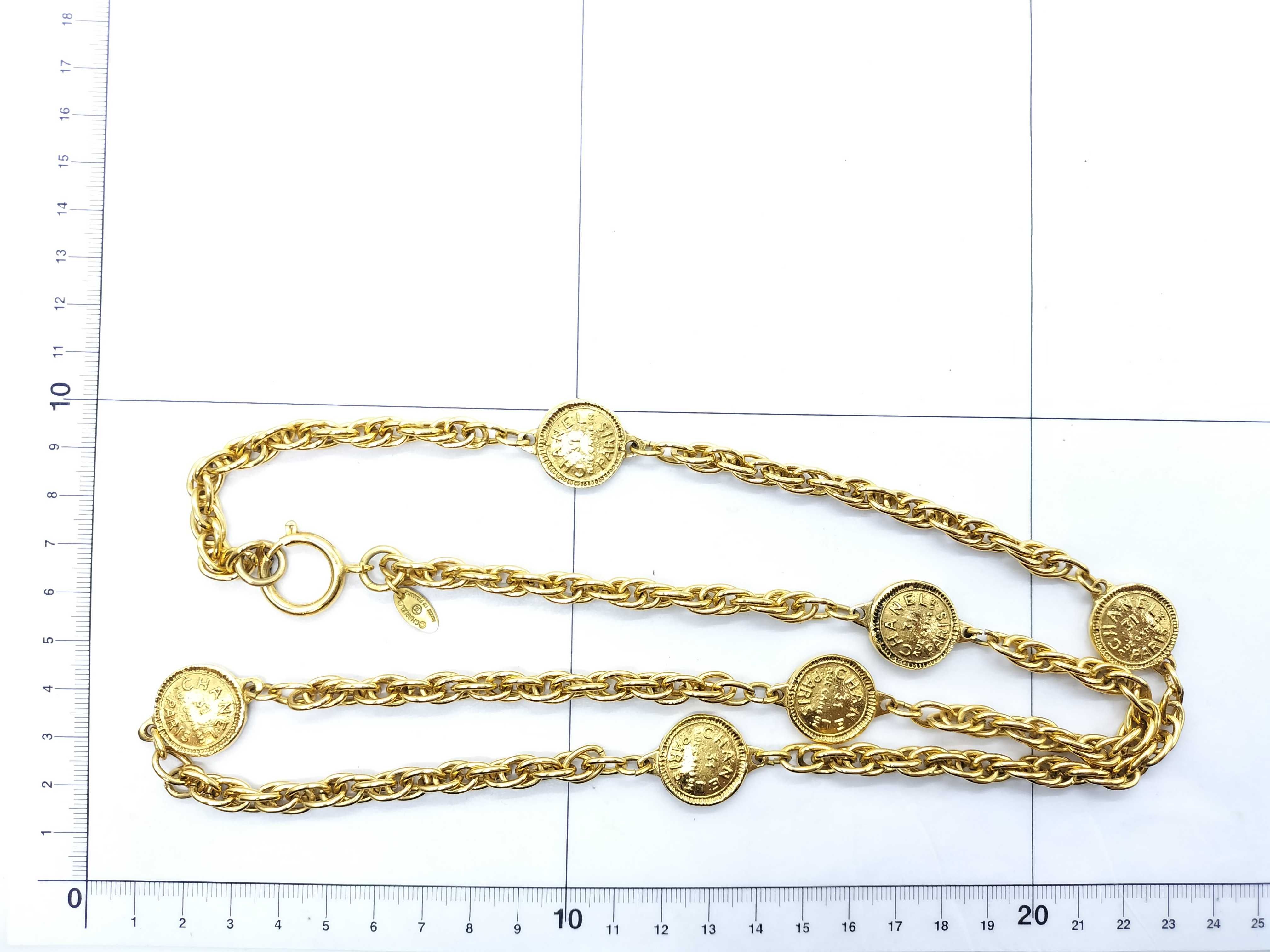 coin motif necklace — view 6
