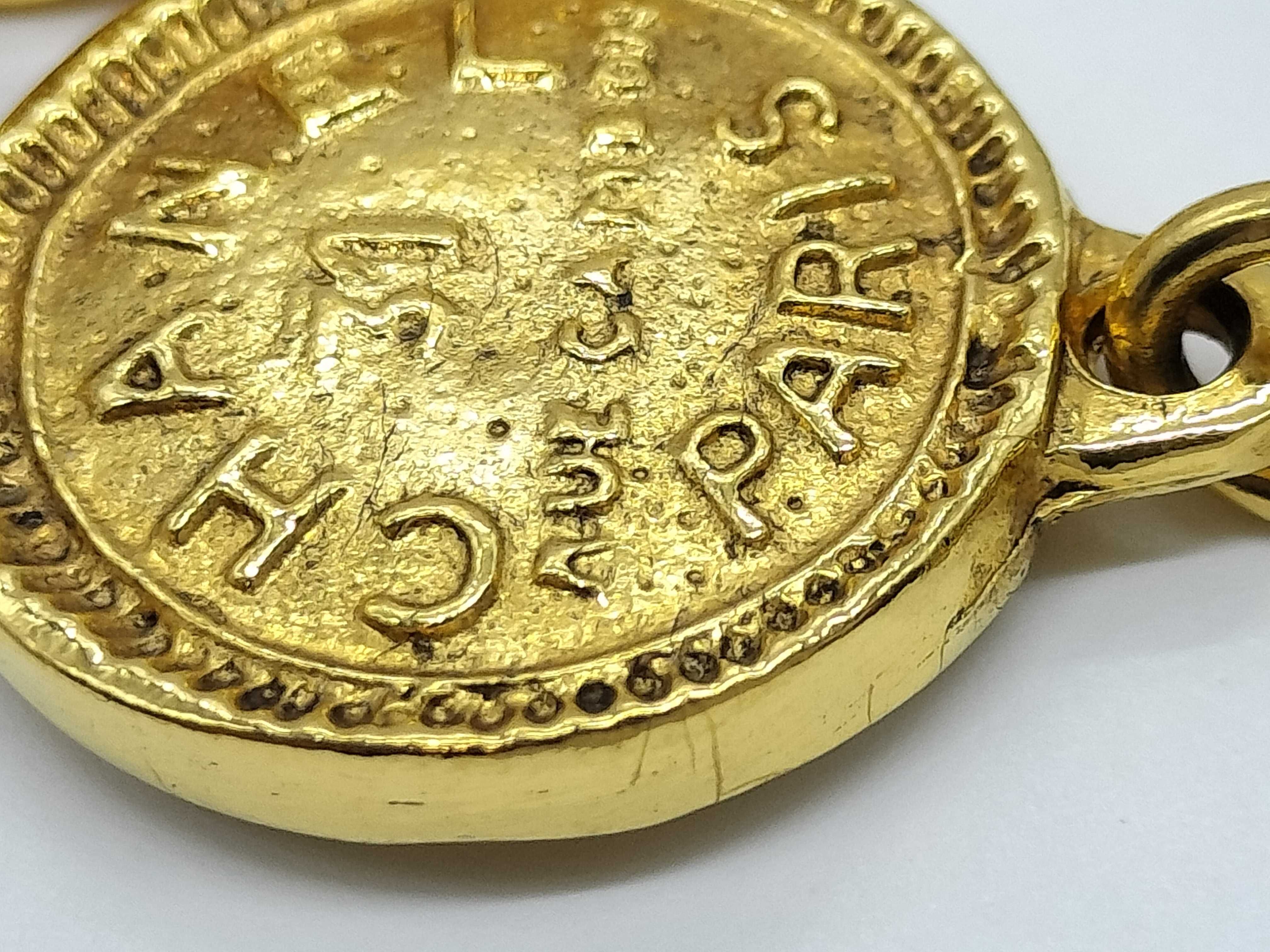 coin motif necklace — view 7