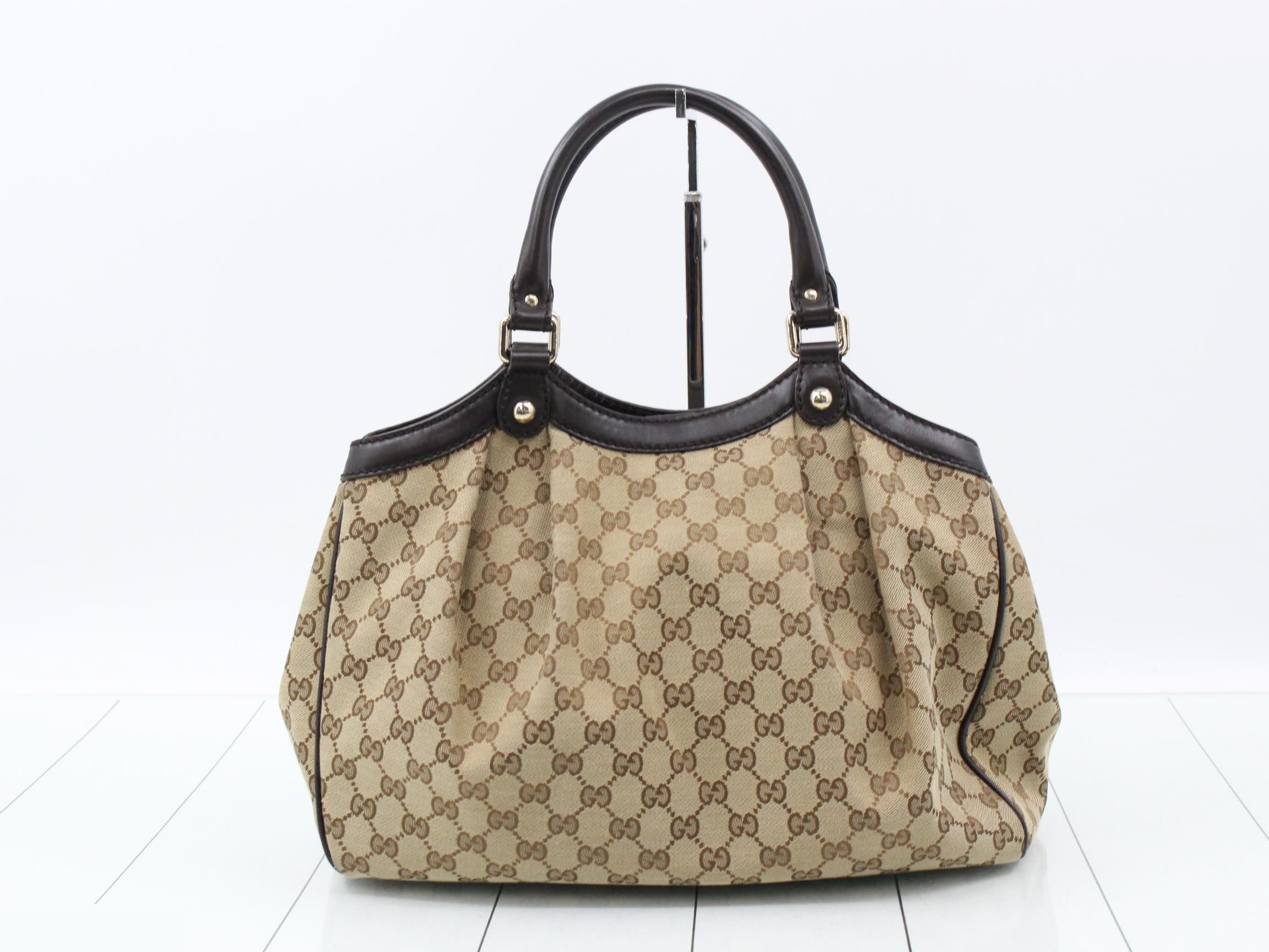 Sukey GG Canvas Leather Handbag — view 2