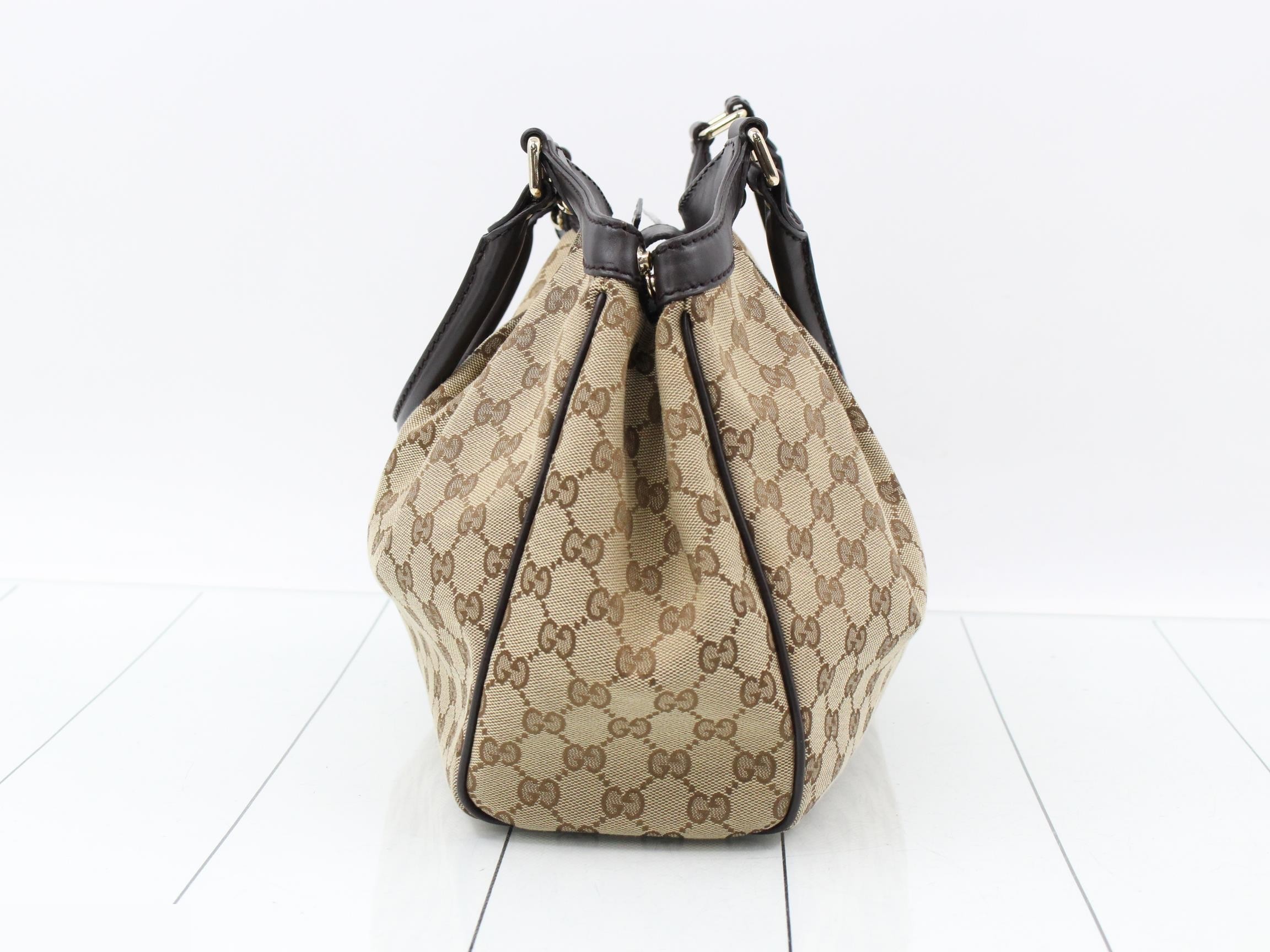 Sukey GG Canvas Leather Handbag — view 3
