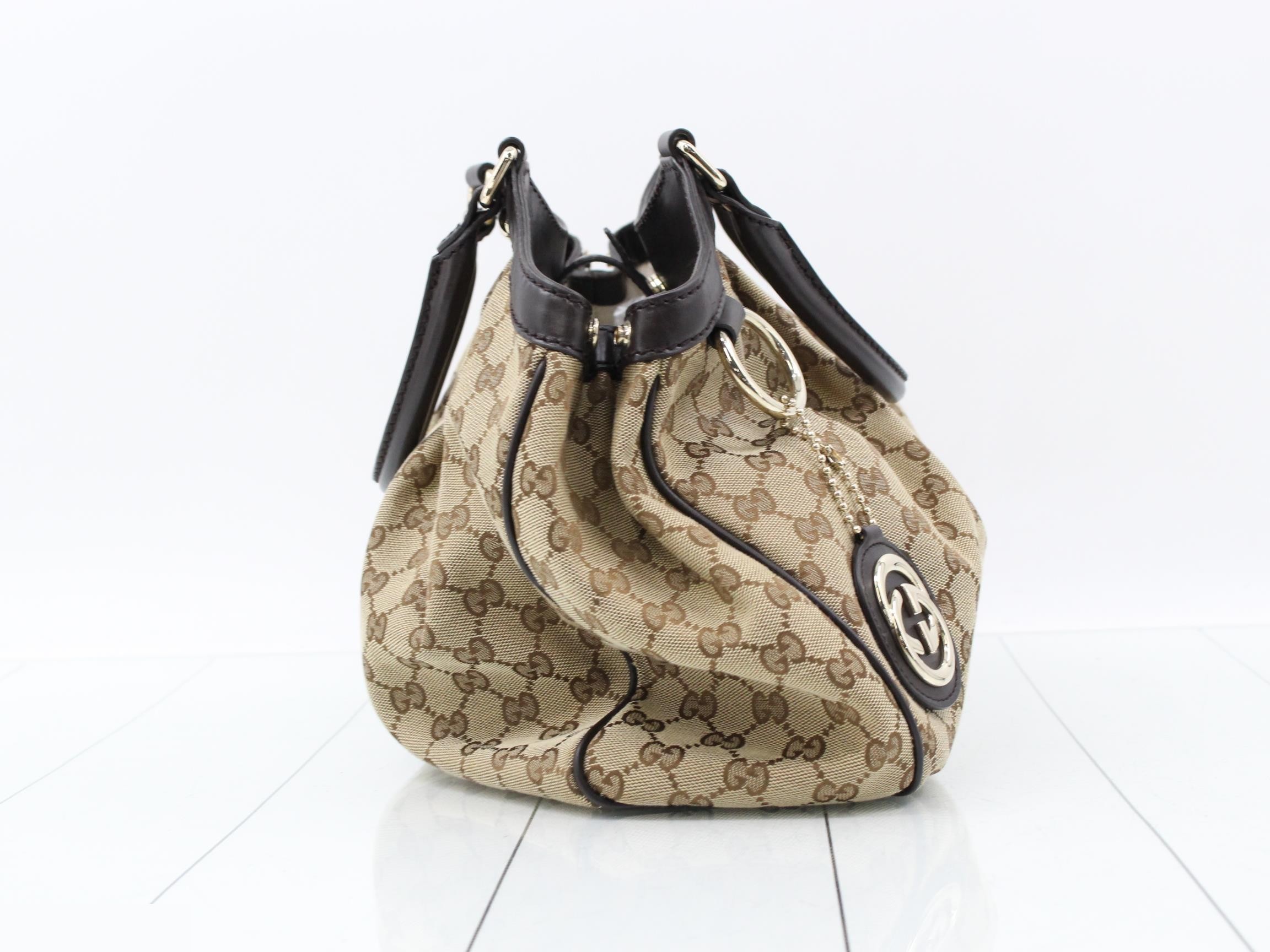 Sukey GG Canvas Leather Handbag — view 4