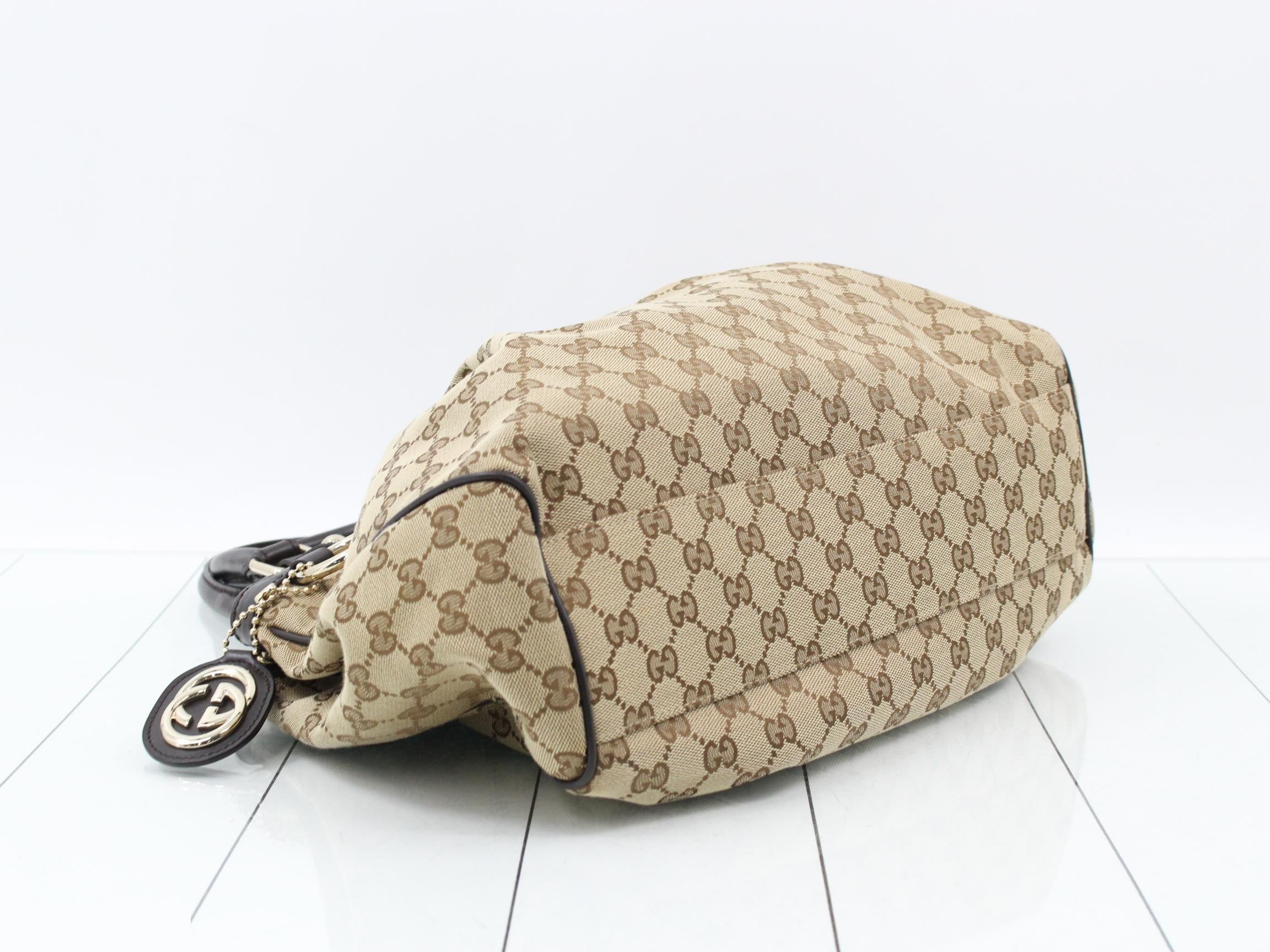 Sukey GG Canvas Leather Handbag — view 5