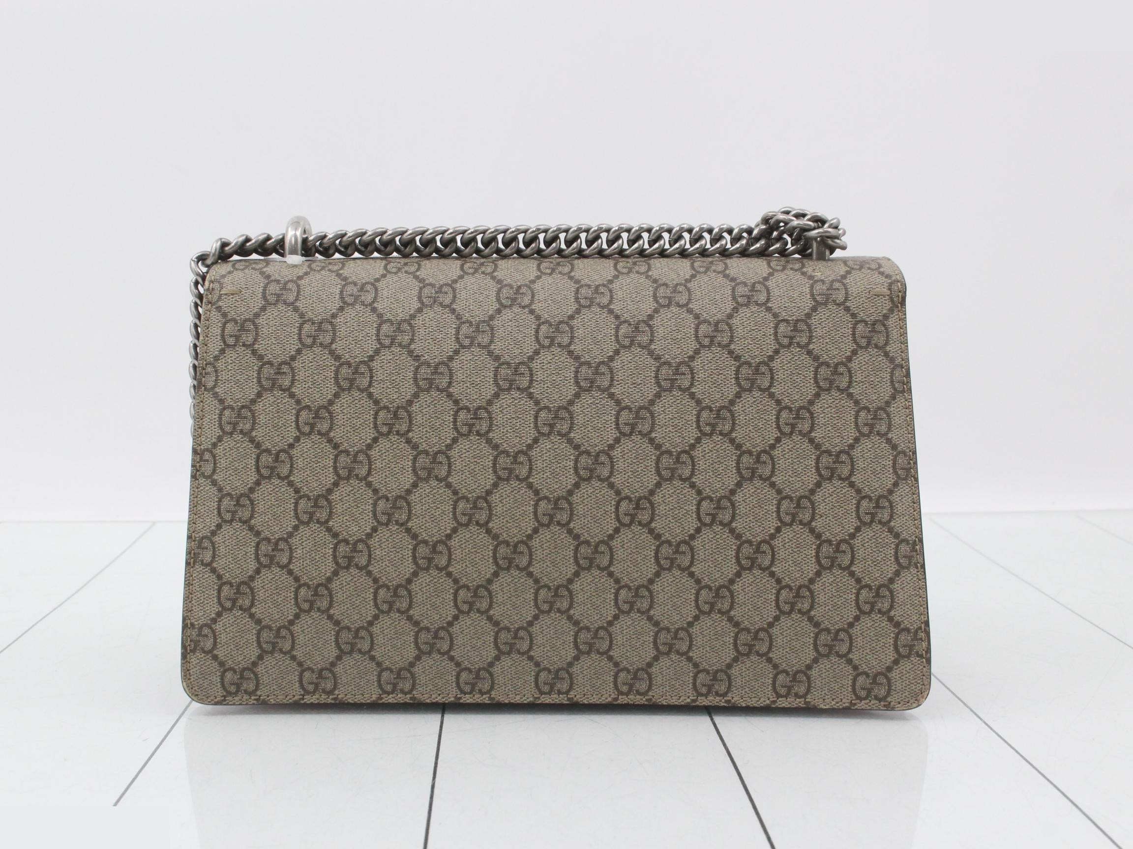 Dionysus GG Supreme Suede Chain Shoulder Bag — view 2