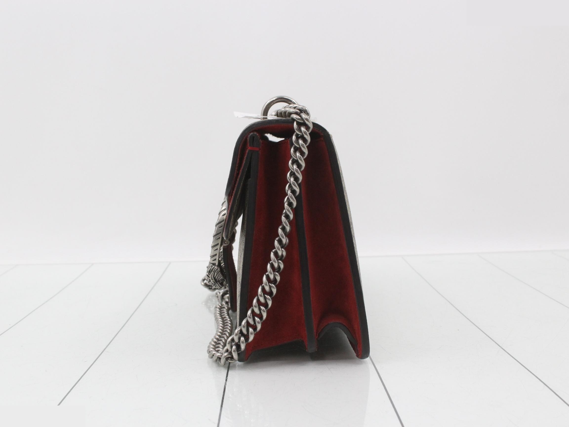 Dionysus GG Supreme Suede Chain Shoulder Bag — view 3