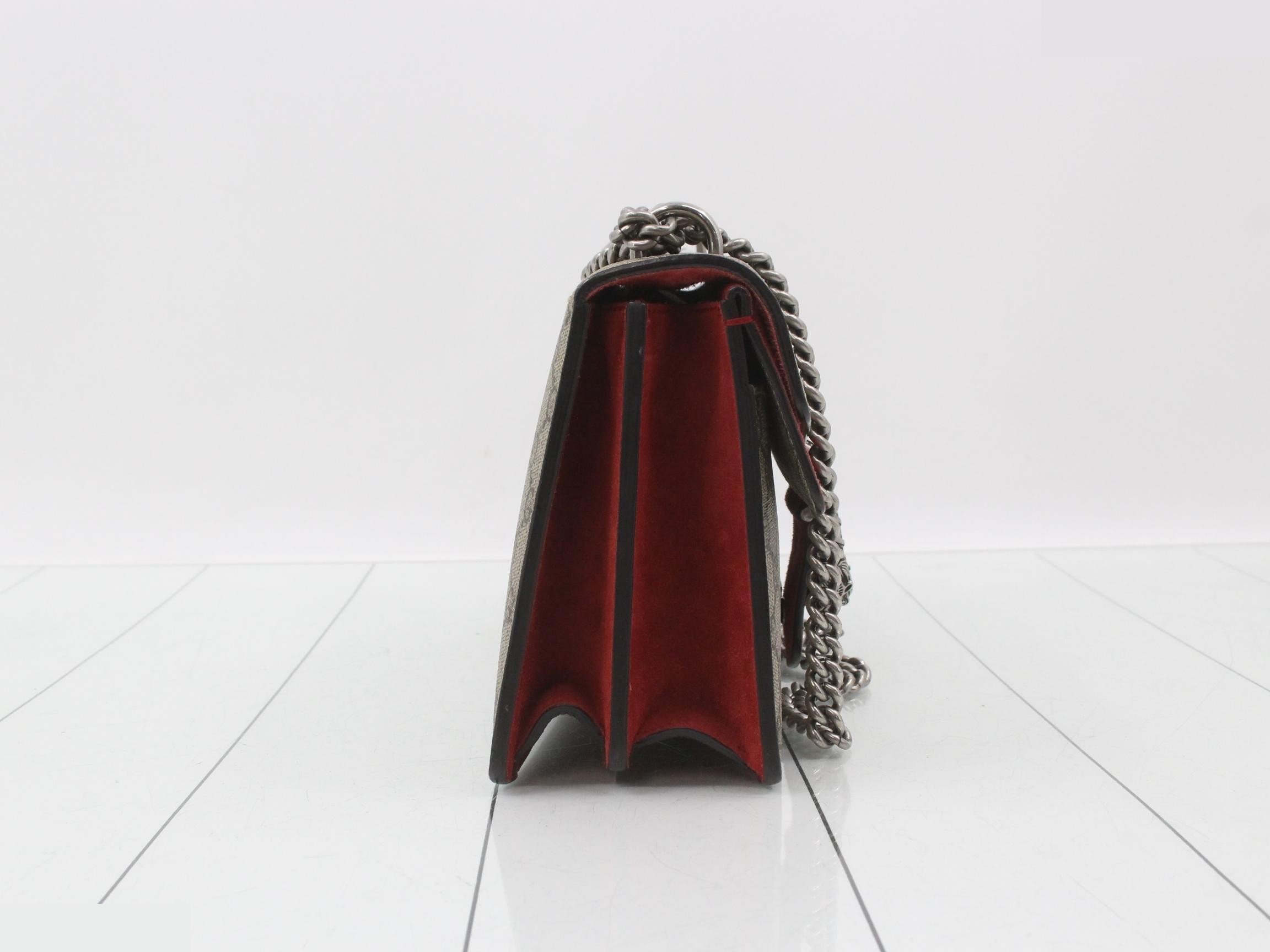 Dionysus GG Supreme Suede Chain Shoulder Bag — view 4