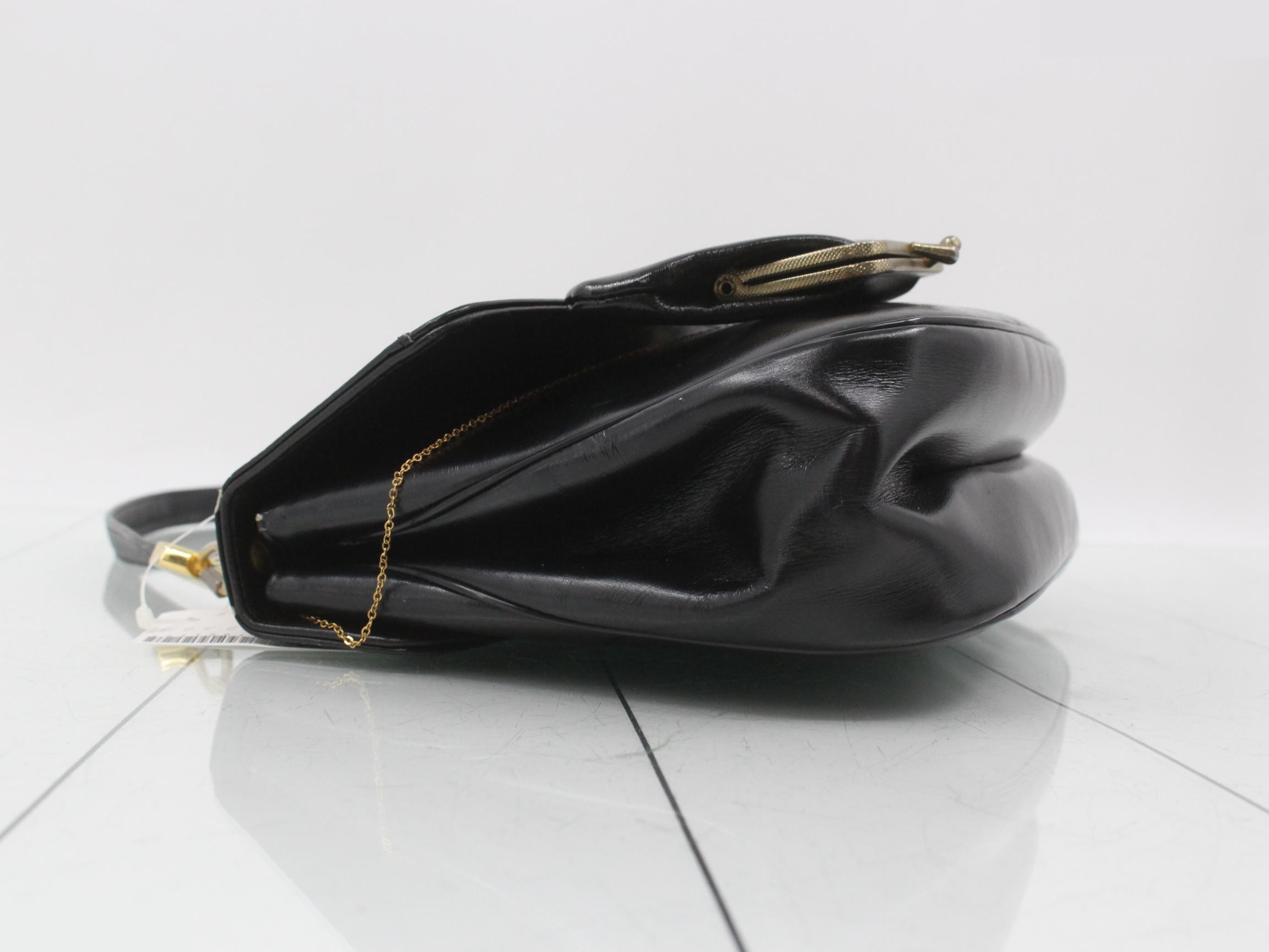 Trotter 2-Way Bag, Leather & Canvas, Black — view 5