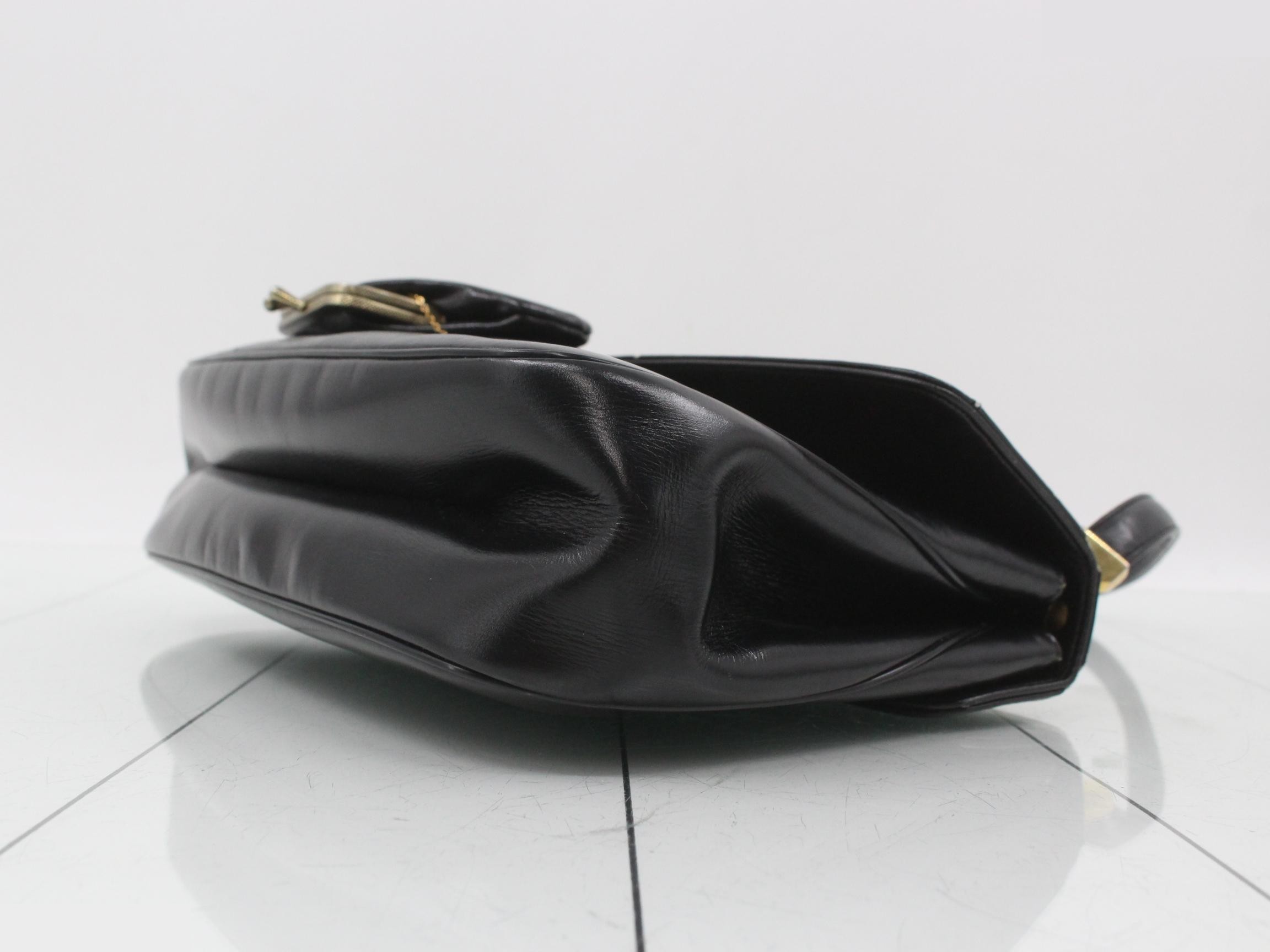 Trotter 2-Way Bag, Leather & Canvas, Black — view 6