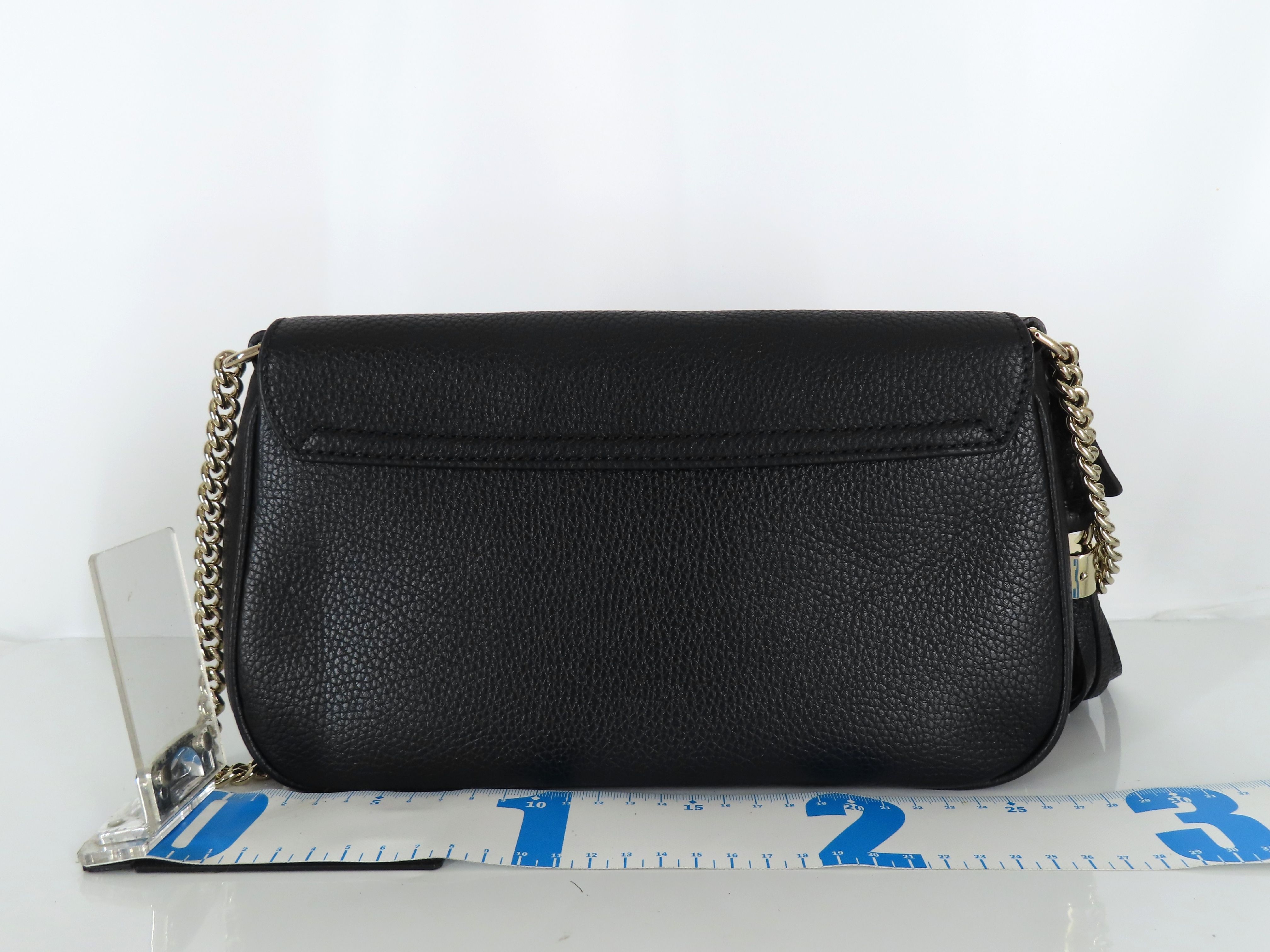 Soho Leather Chain Shoulder Bag, Black, 536224 (Shoulder Bag) — view 2