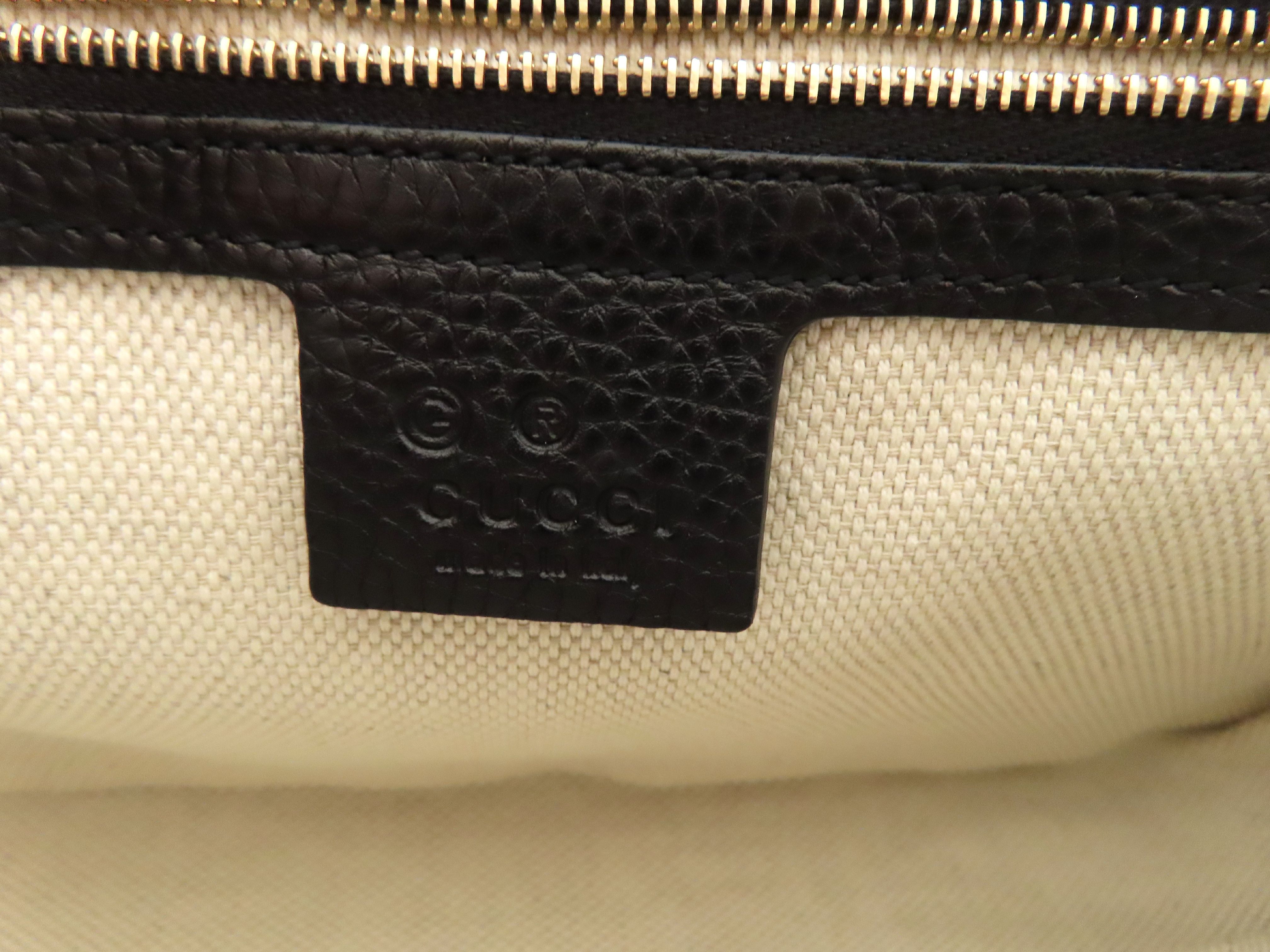 Soho Leather Chain Shoulder Bag, Black, 536224 (Shoulder Bag) — view 11