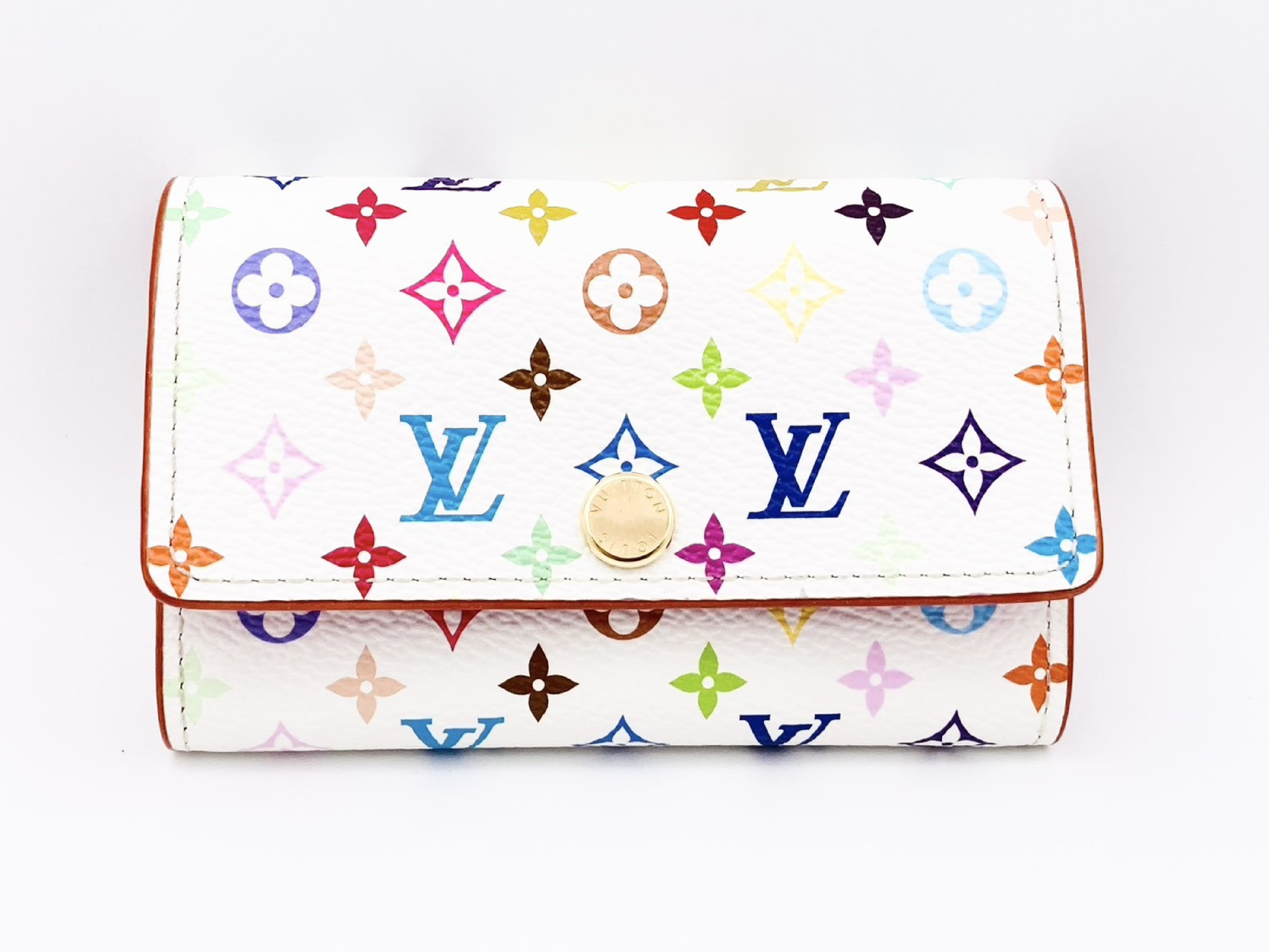 Takashi Murakami M14092 LV x TM Multicolor Multicles 6 M14092 RFID Activated Key Case
