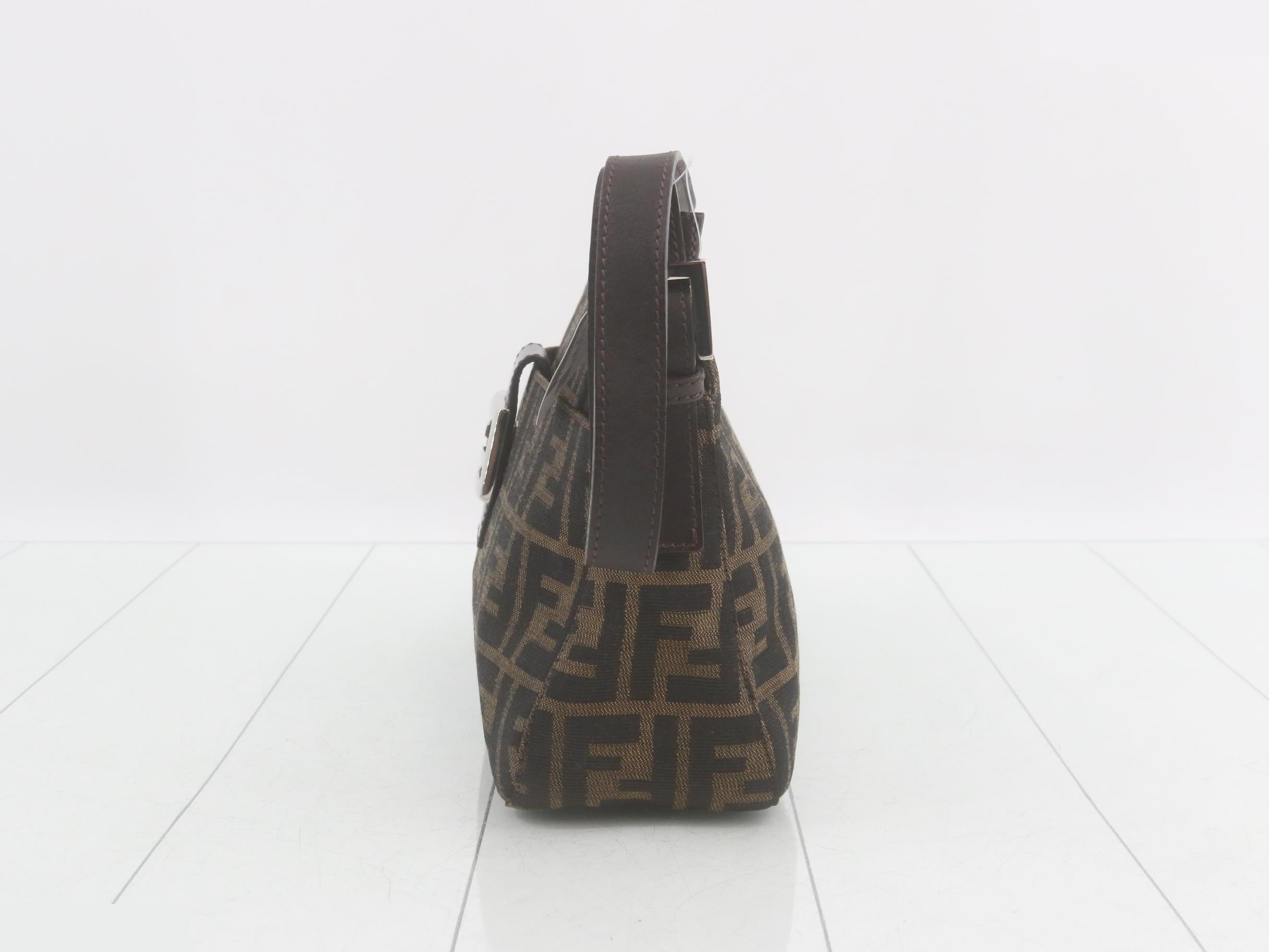 ZUCCA Mamma Bucket FF Leather Shoulder Bag with Hardware — view 12