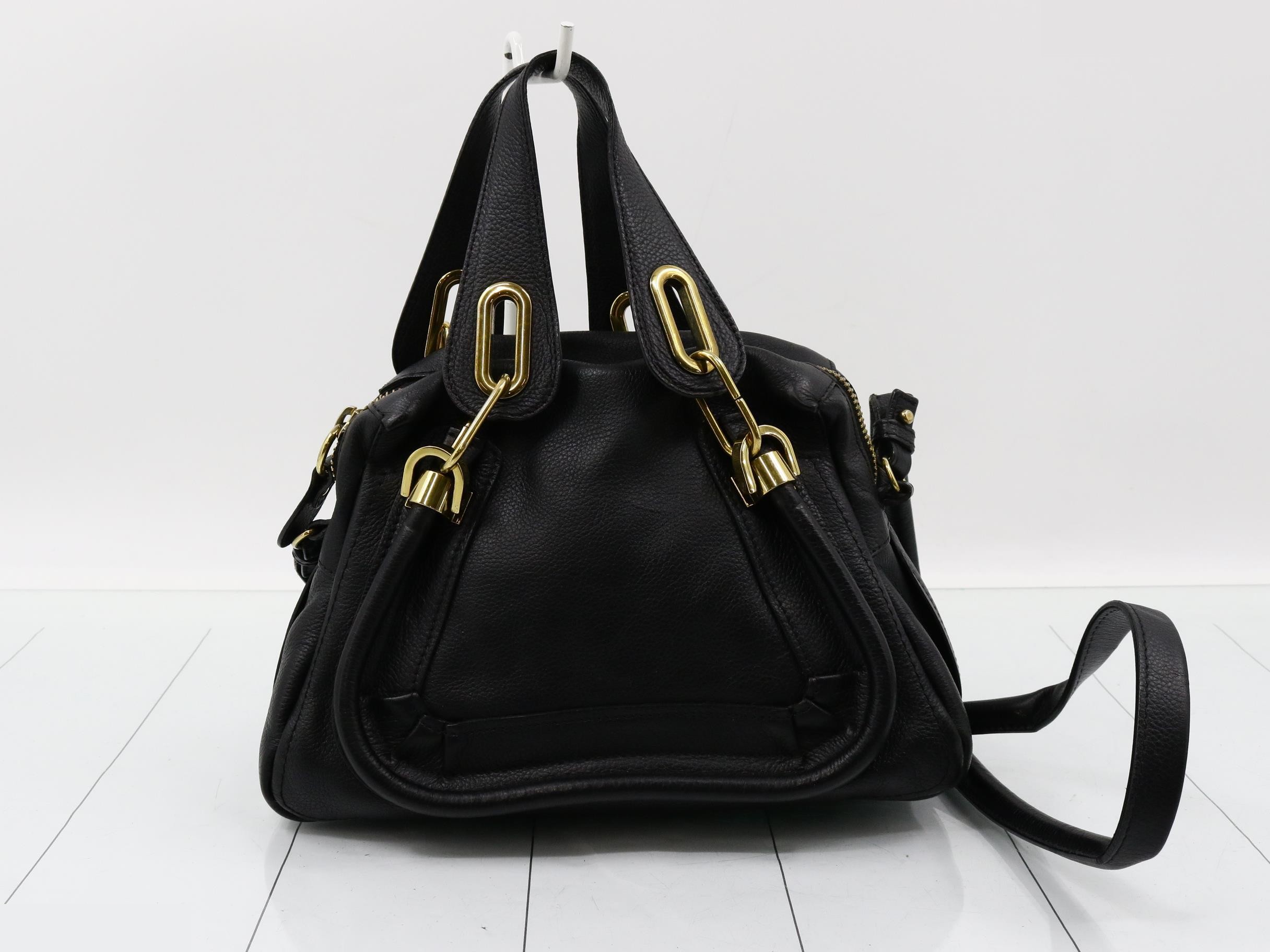 Parati Leather 2WAY Shoulder/Handbag Black